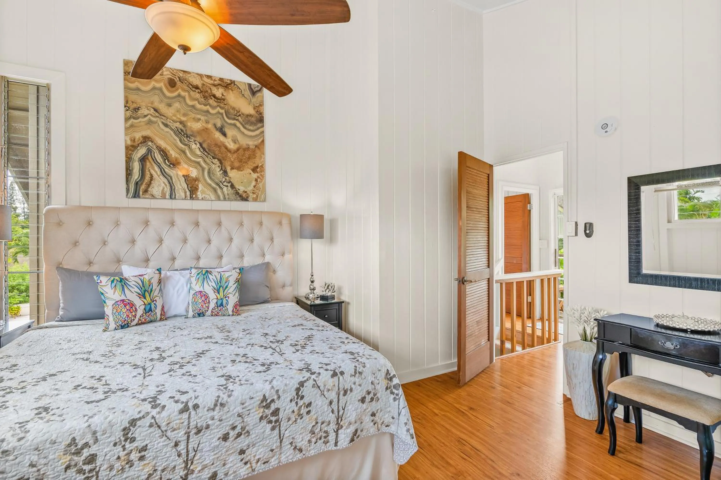 Bedroom, Bed in Emmalani 3BR Princeville Villa with Private Pool