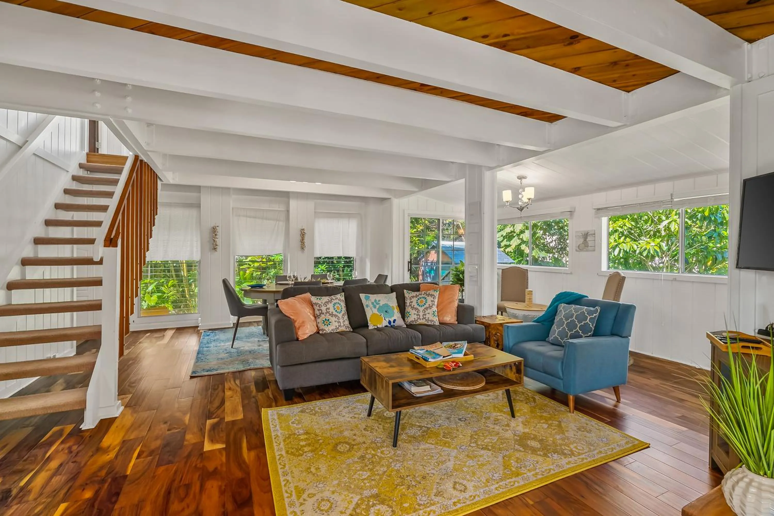 TV and multimedia in Emmalani 3BR Princeville Villa with Private Pool
