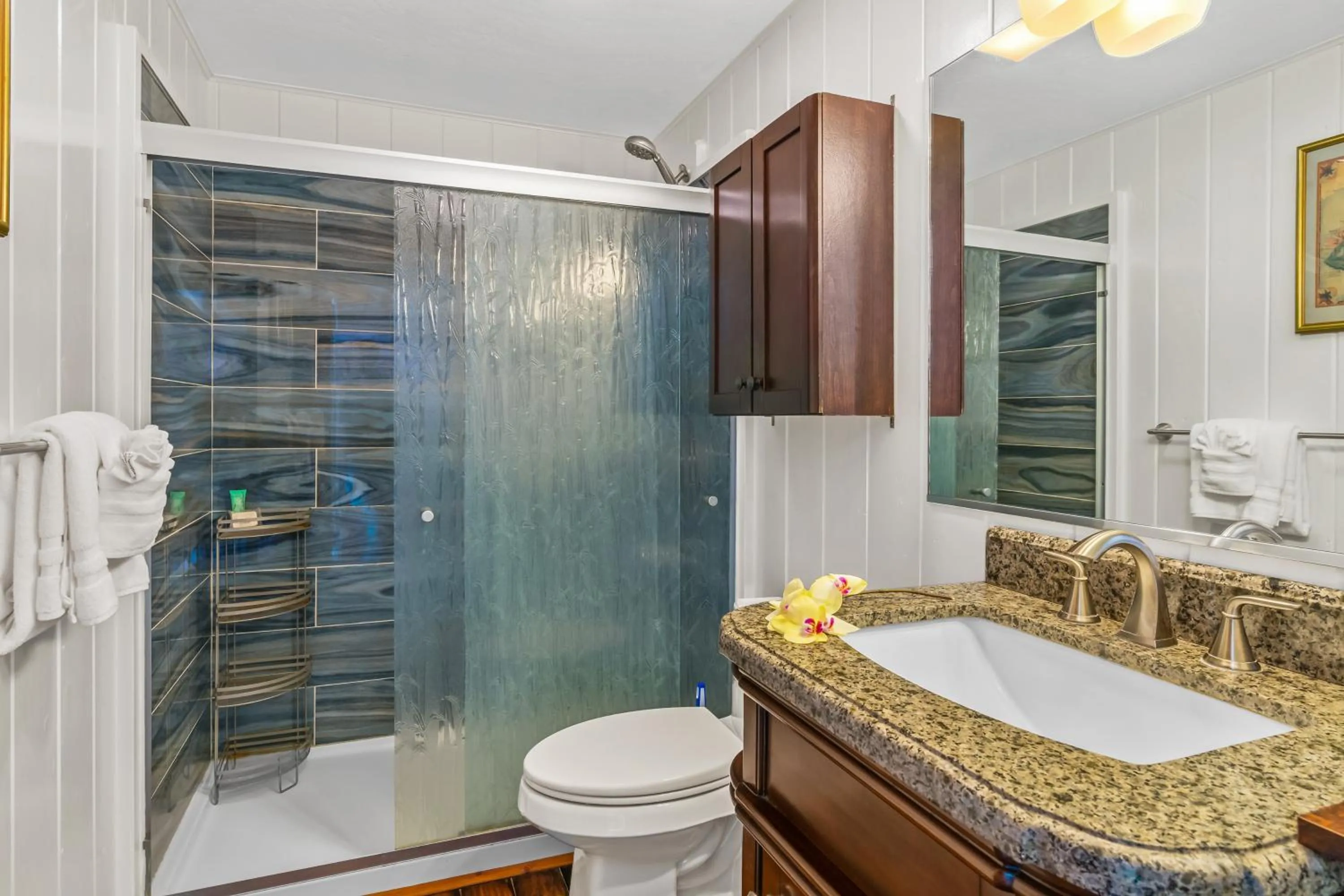 Bathroom in Emmalani 3BR Princeville Villa with Private Pool