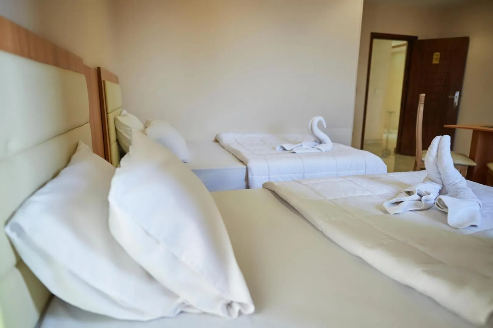 Bed in Grand Pyramid View Hotel