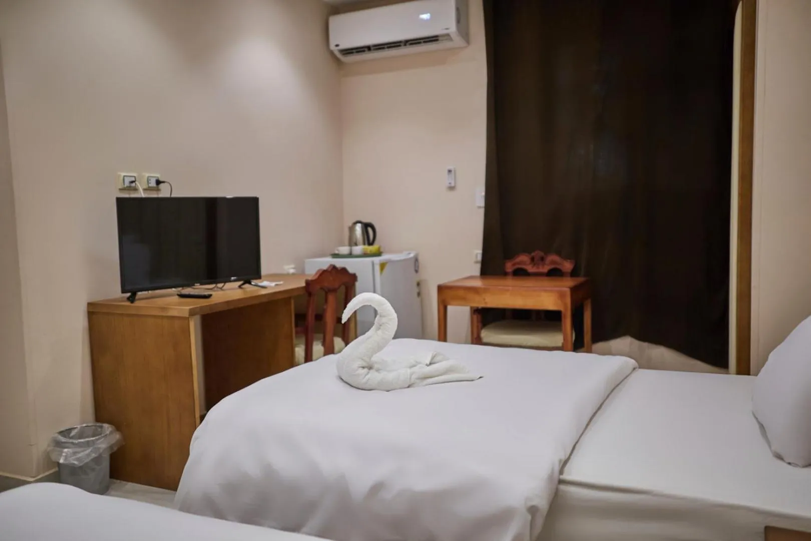 Bed in Grand Pyramid View Hotel