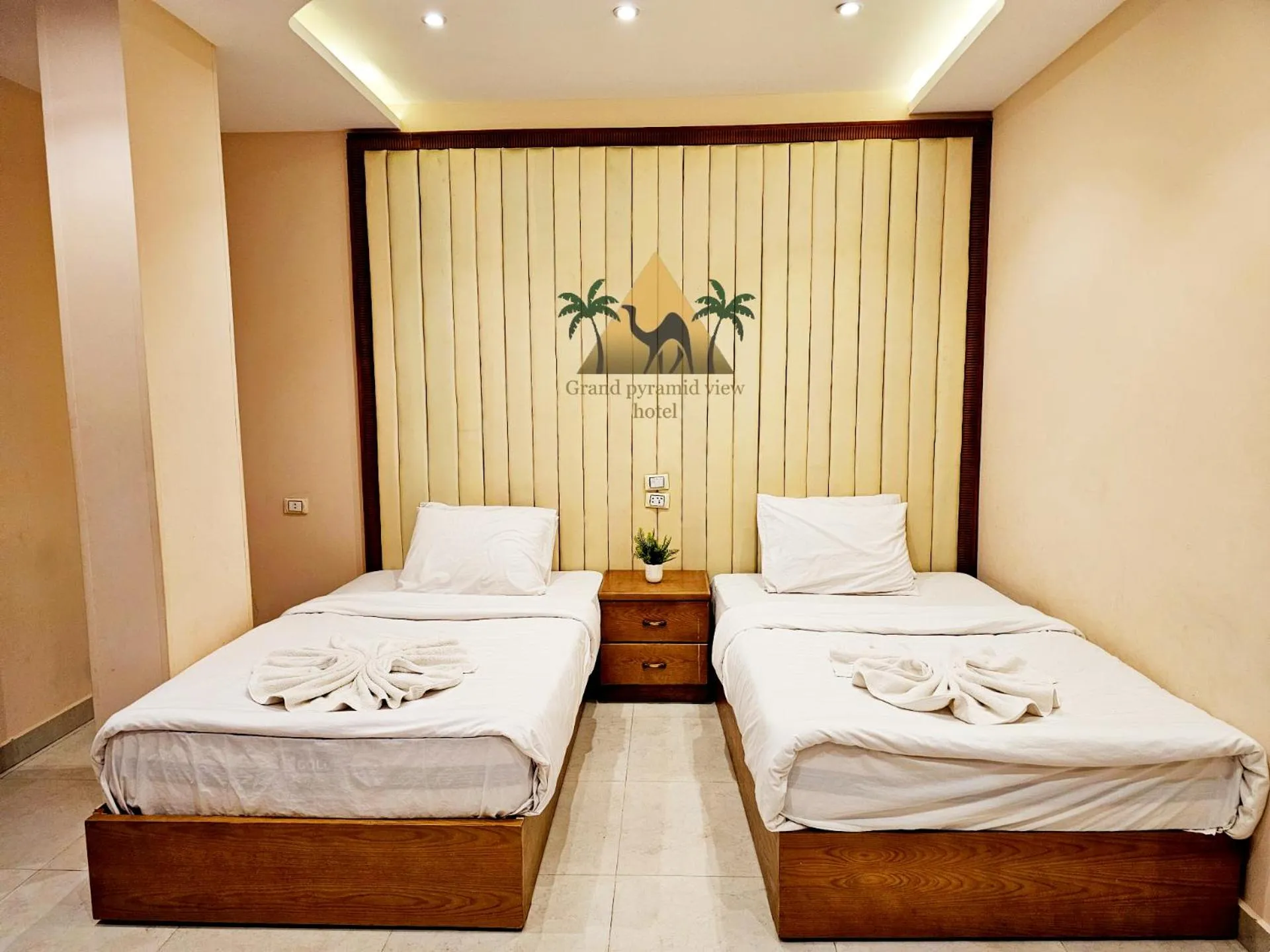 View (from property/room), Bed in Grand Pyramid View Hotel