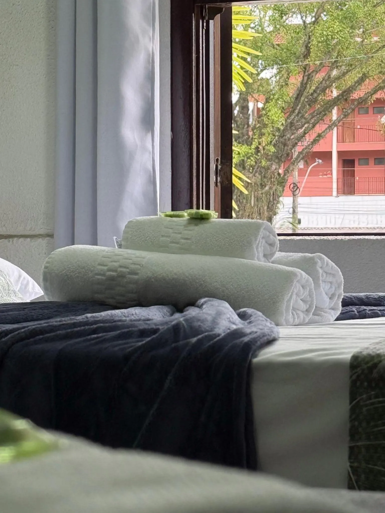 Bed in Pousada Lisamar