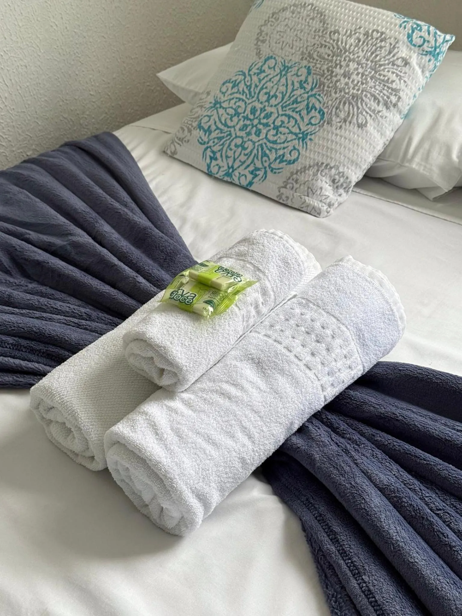 Bed in Pousada Lisamar