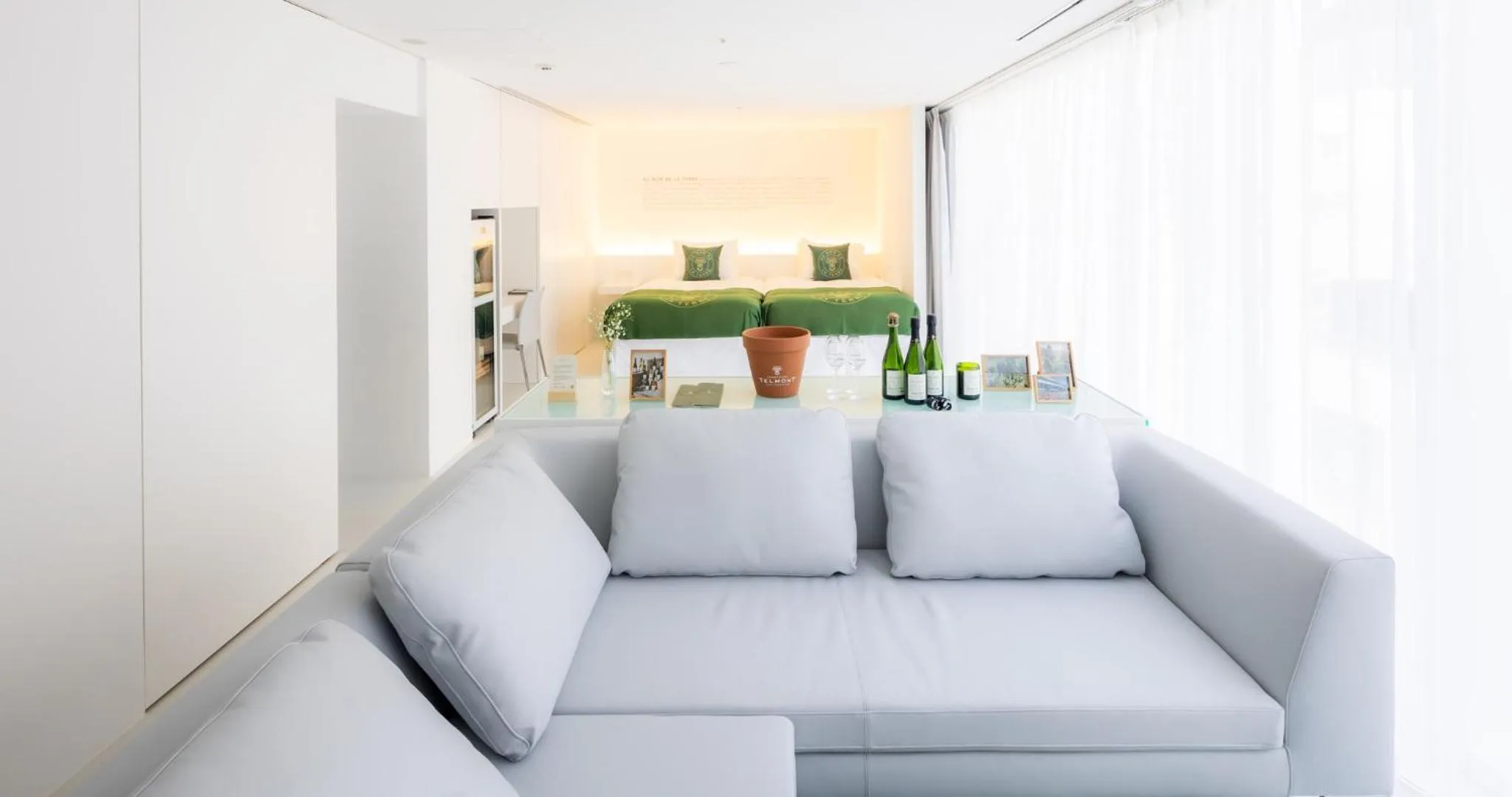 Living room in CUVEE J2 HOTEL OSAKA by Onko Chishin