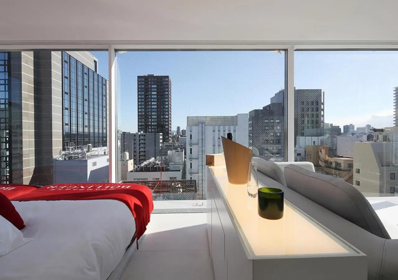 Photo of the whole room, Bed in CUVEE J2 HOTEL OSAKA by Onko Chishin