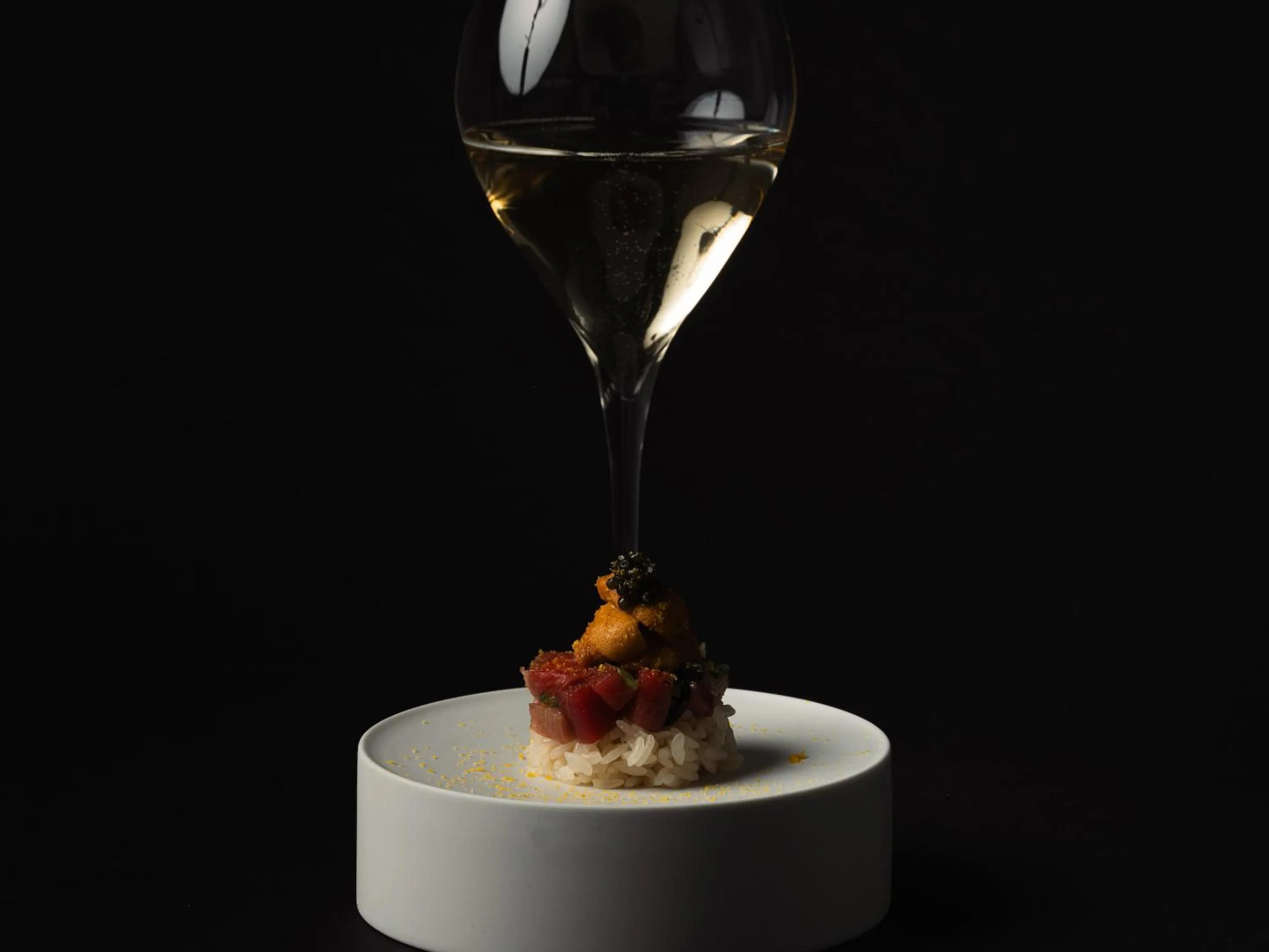 Food close-up in CUVEE J2 HOTEL OSAKA by Onko Chishin