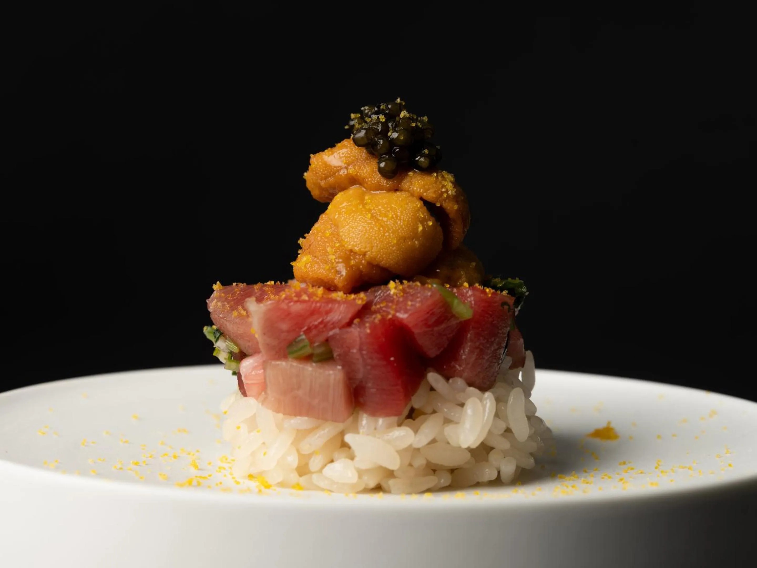 Food close-up in CUVEE J2 HOTEL OSAKA by Onko Chishin