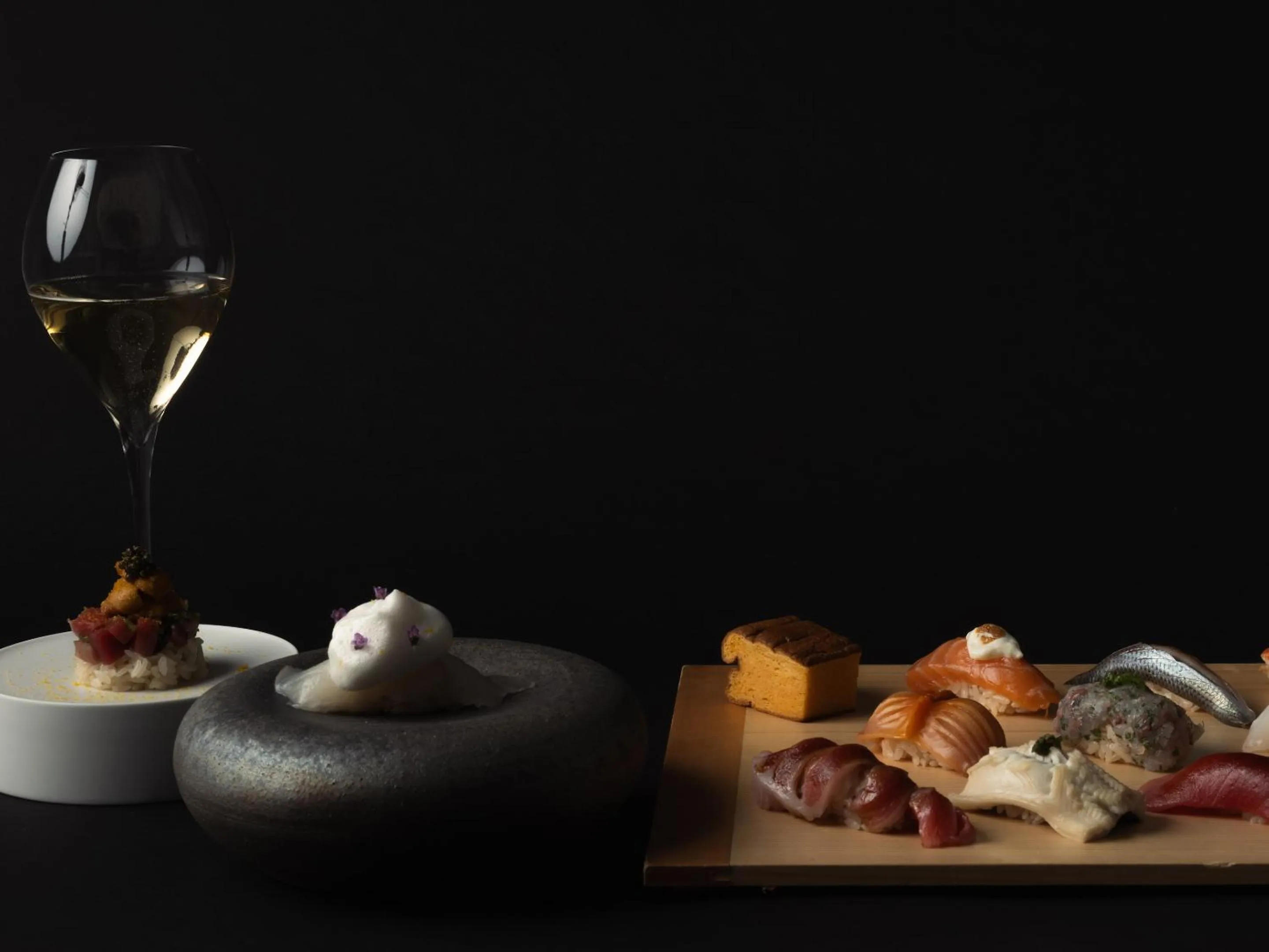 Food close-up in CUVEE J2 HOTEL OSAKA by Onko Chishin