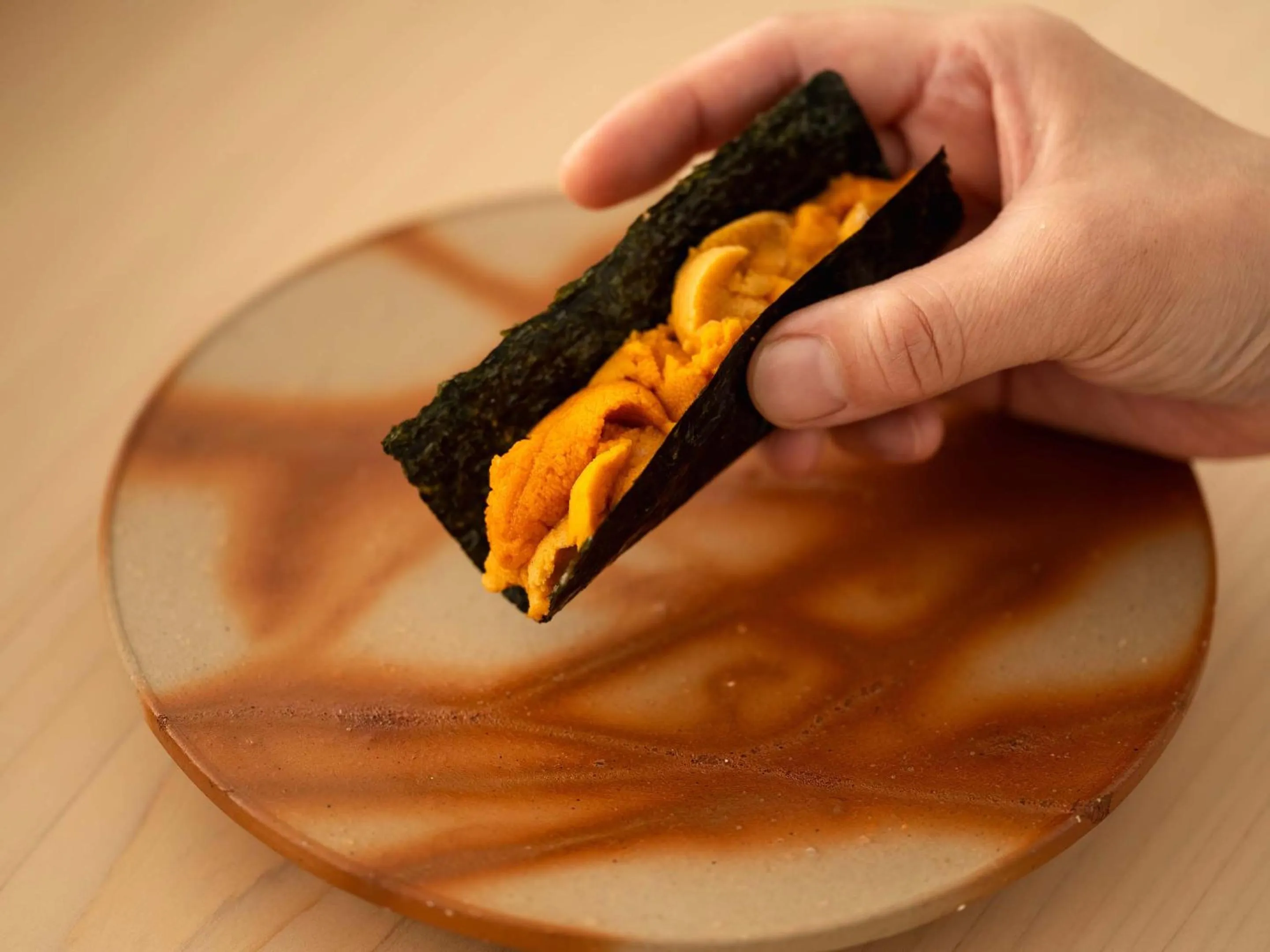 Food close-up in CUVEE J2 HOTEL OSAKA by Onko Chishin