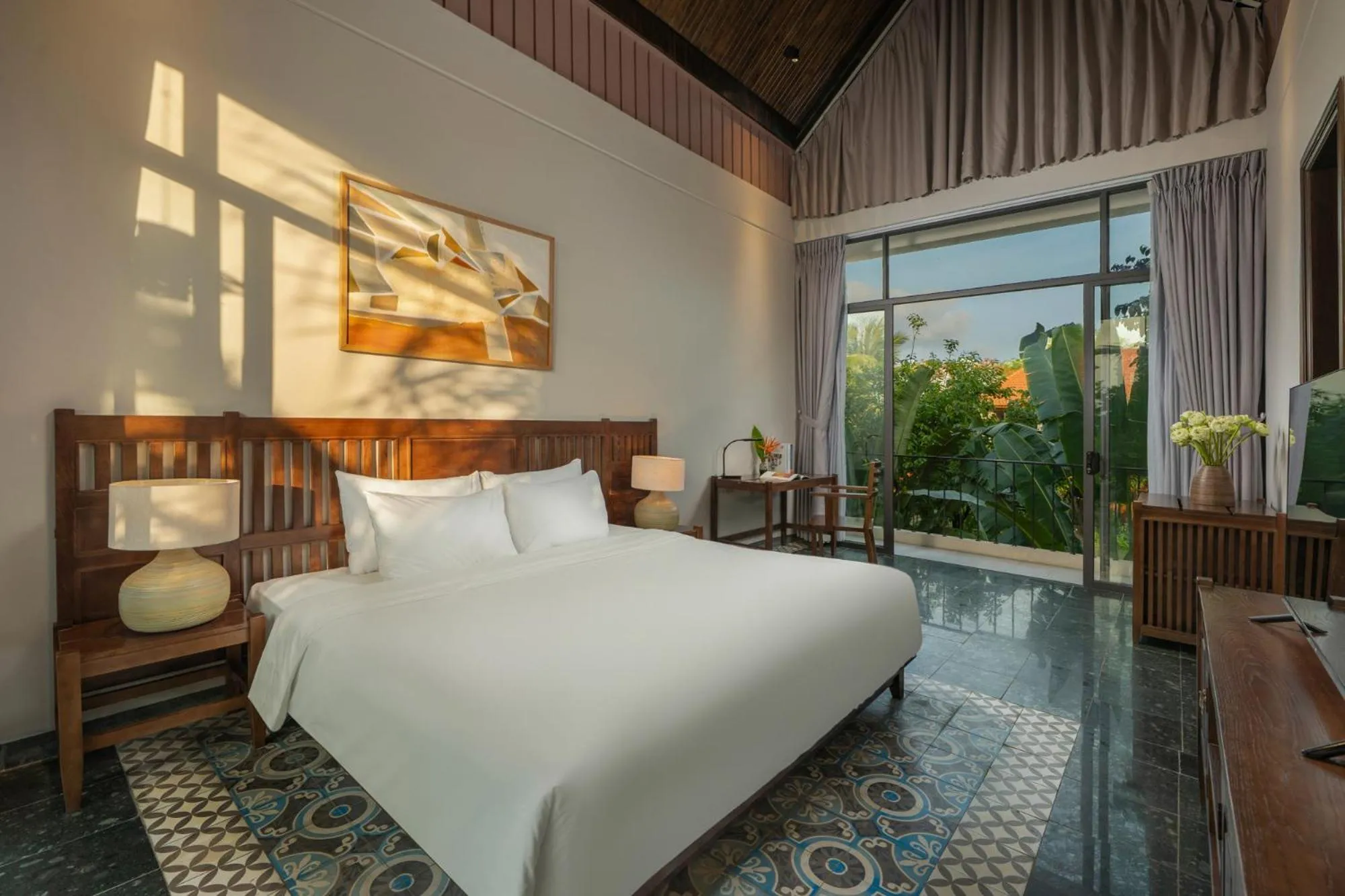 Bed in Coco Island Resort Ninh Binh