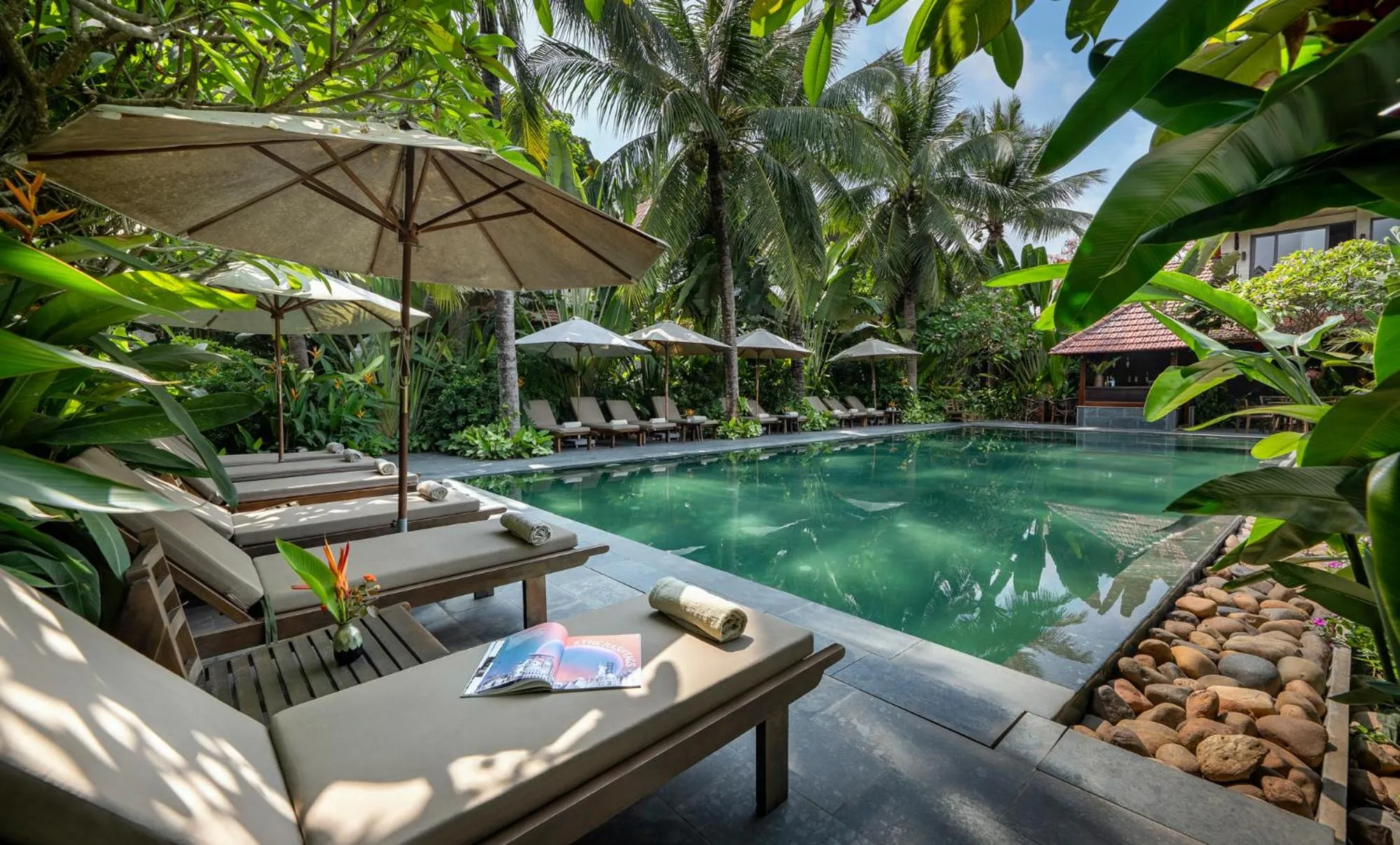 Patio in Coco Island Resort Ninh Binh