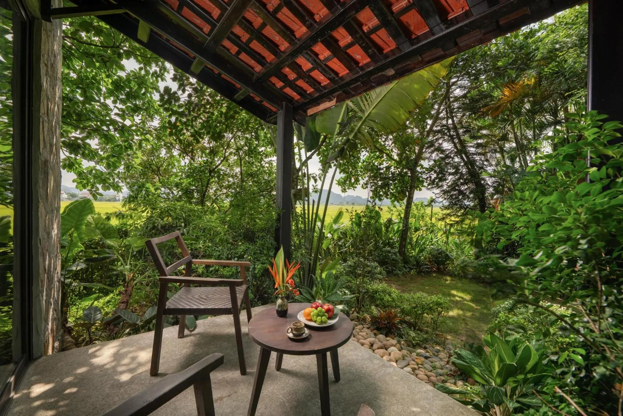 Patio in Coco Island Resort Ninh Binh