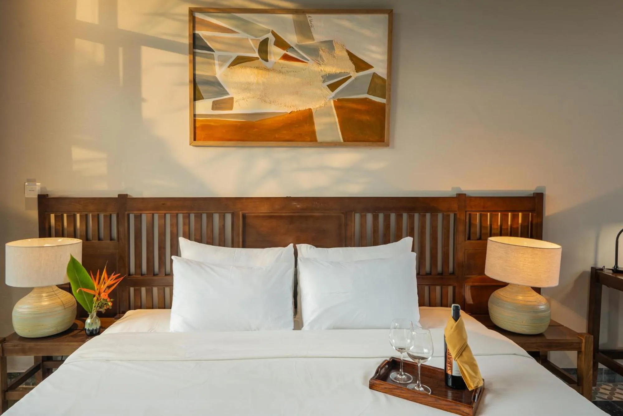 Bed in Coco Island Resort Ninh Binh