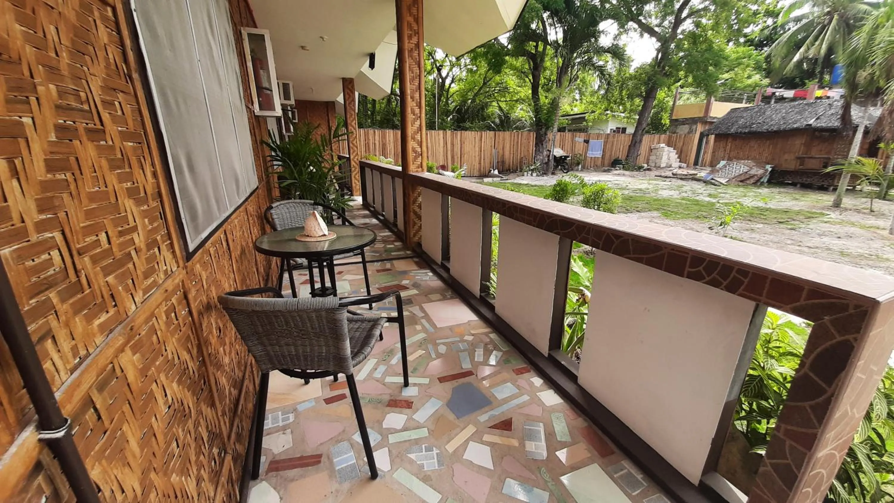 Balcony/Terrace in On Board Panglao Beach Hostel & Resort with FREE MOTORBIKE