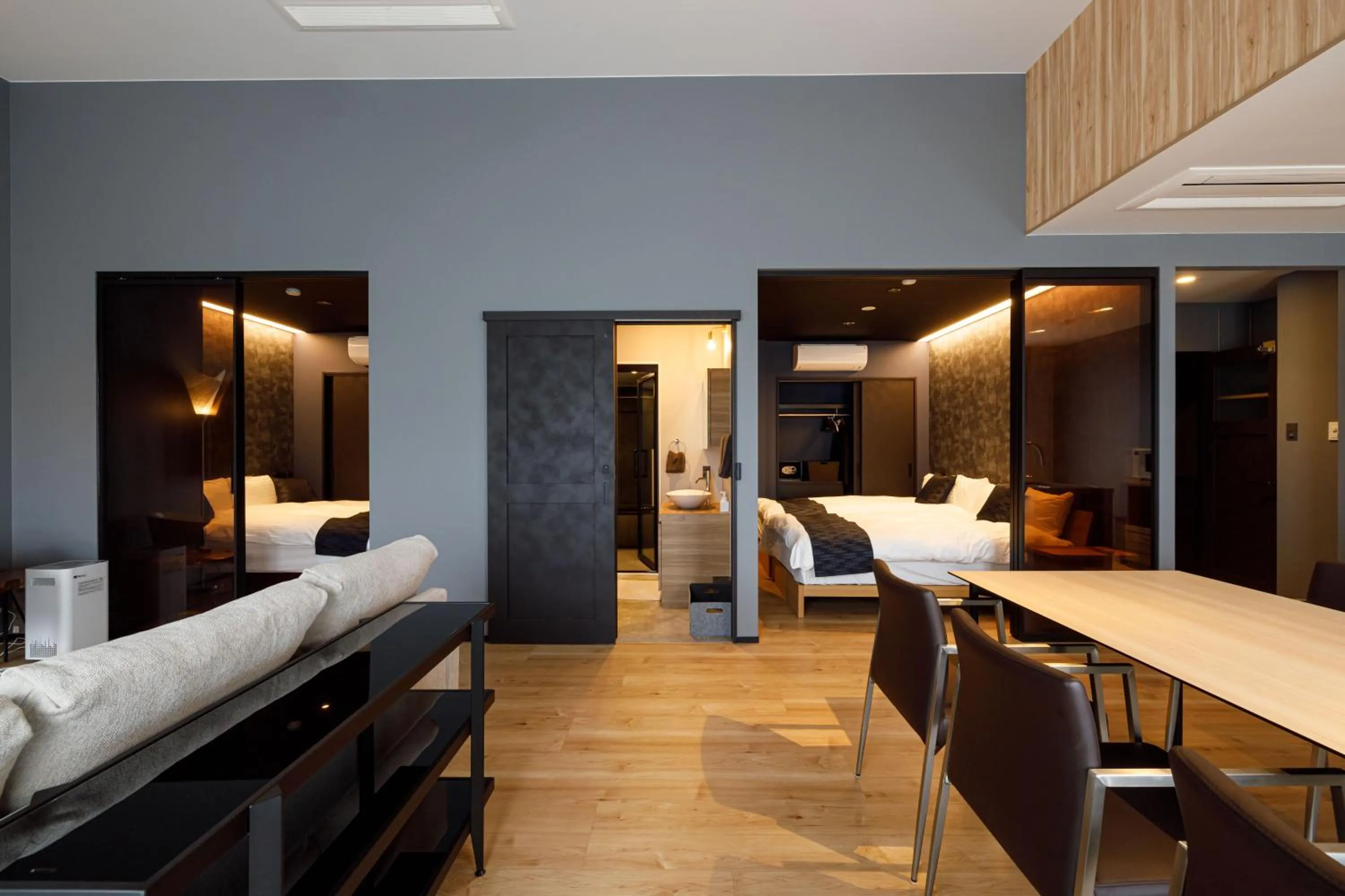 Living room, Bed in Eau Sol Vert Karuizawa Club