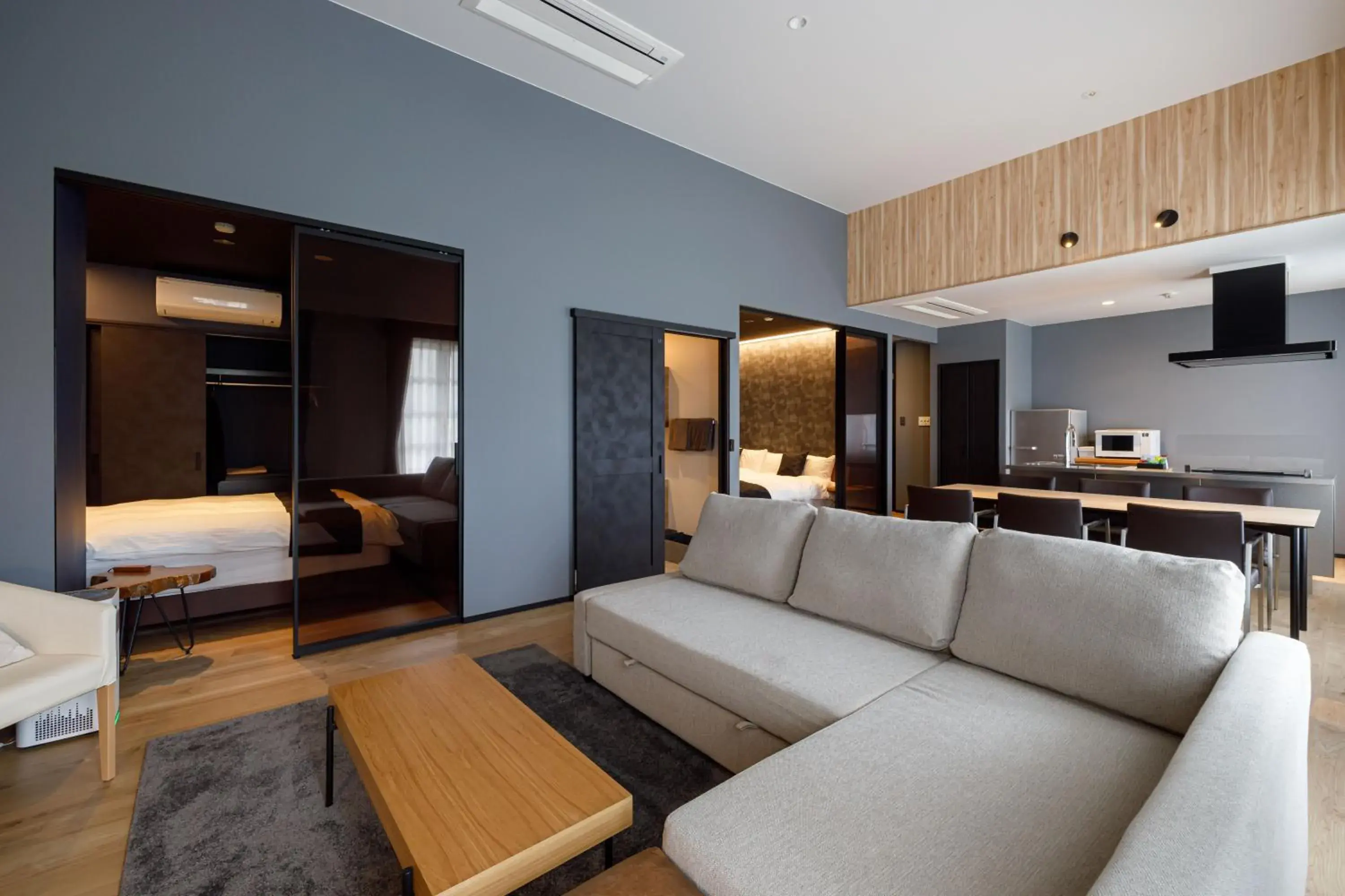 Living room, Bed in Eau Sol Vert Karuizawa Club Living room, Bed in Eau Sol Vert Karuizawa Club