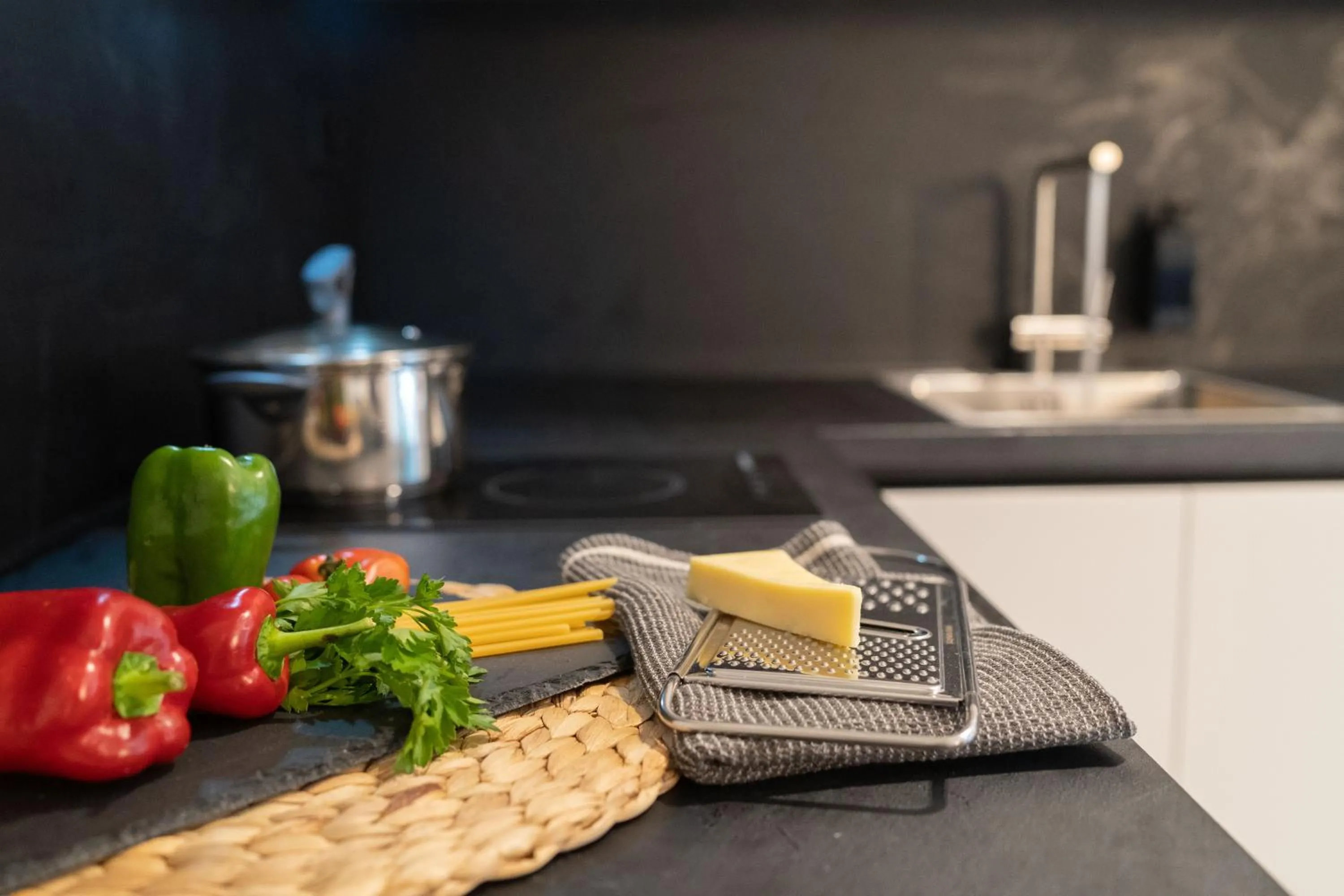 Kitchen or kitchenette in Hara Suites