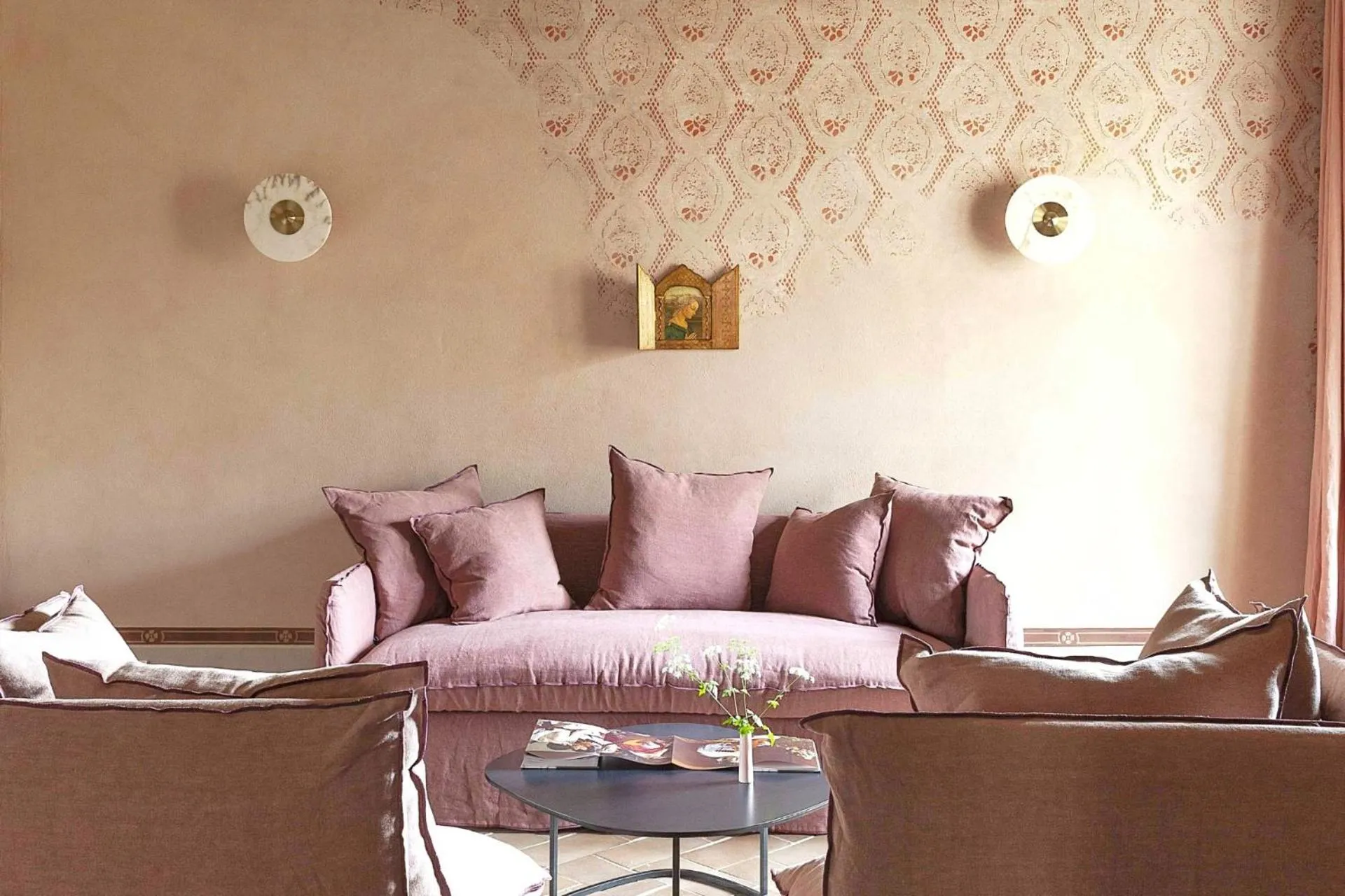 Seating area in Pieve Aldina Relais & Châteaux