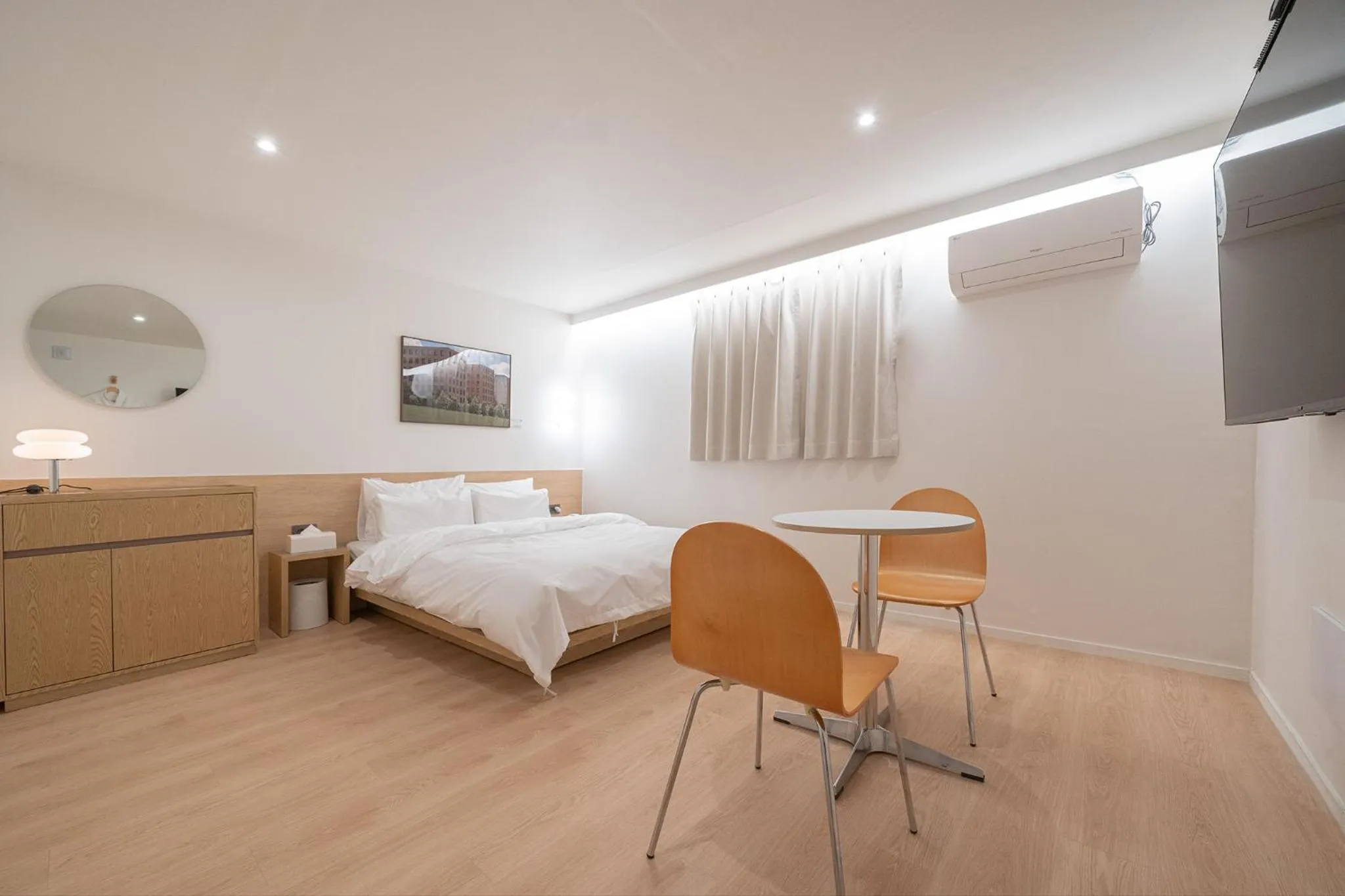 Bed in Aank Hotel Cheongju Uam 1st