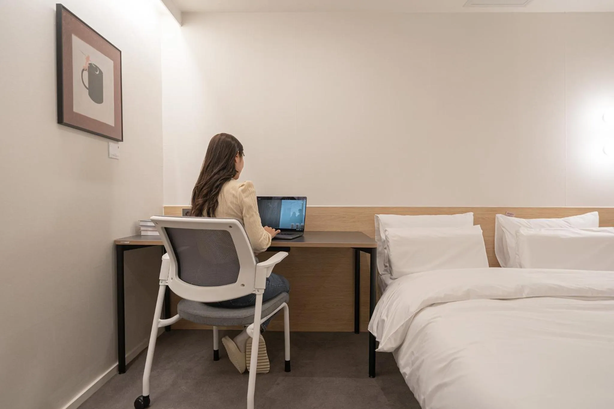 Bed in Aank Hotel Cheongju Uam 1st