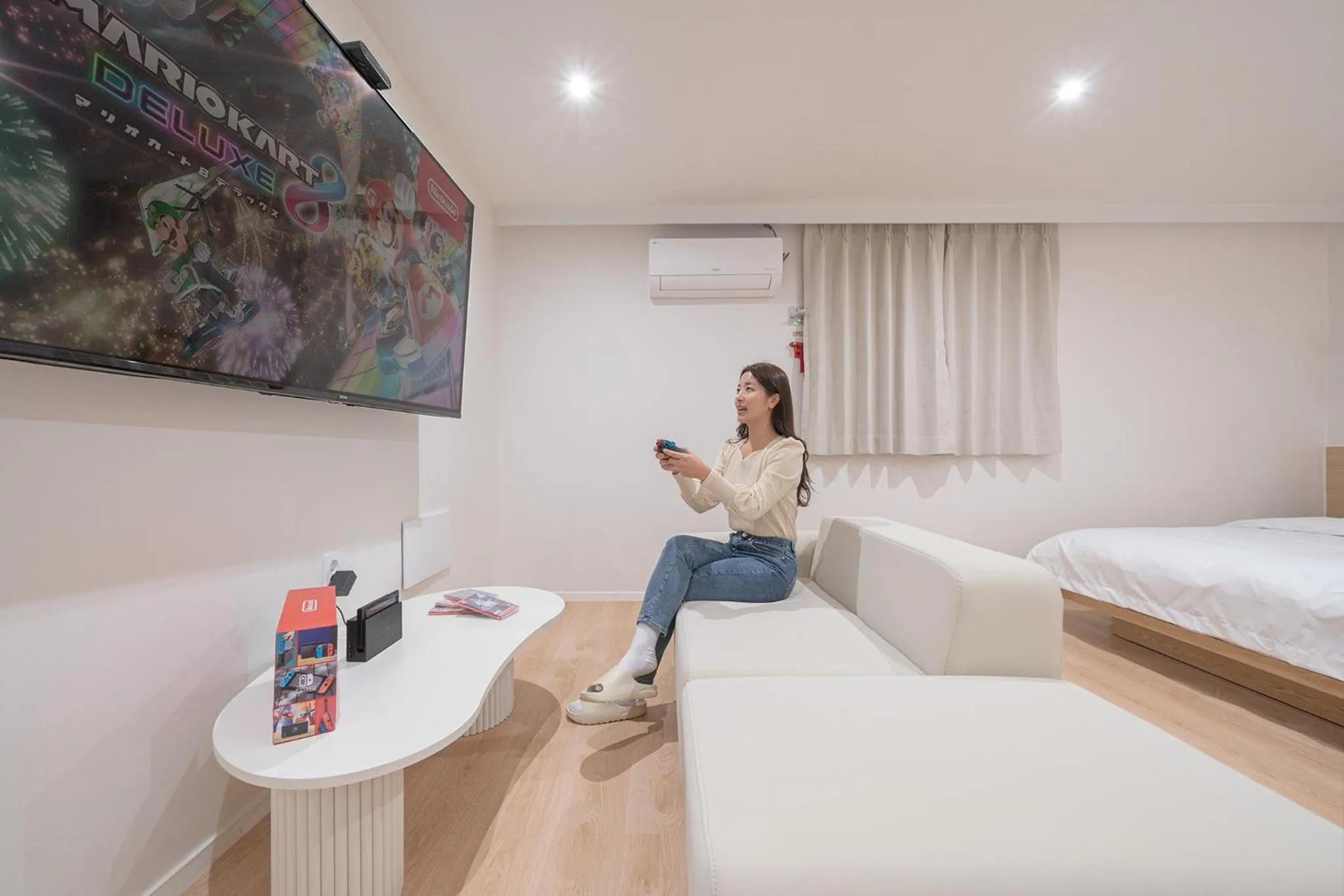 Bed in Aank Hotel Cheongju Uam 1st