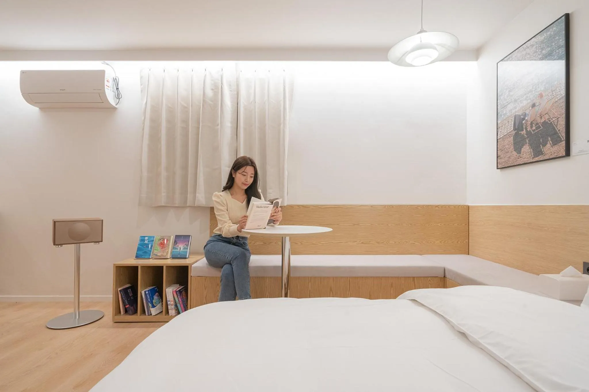 Bed in Aank Hotel Cheongju Uam 1st