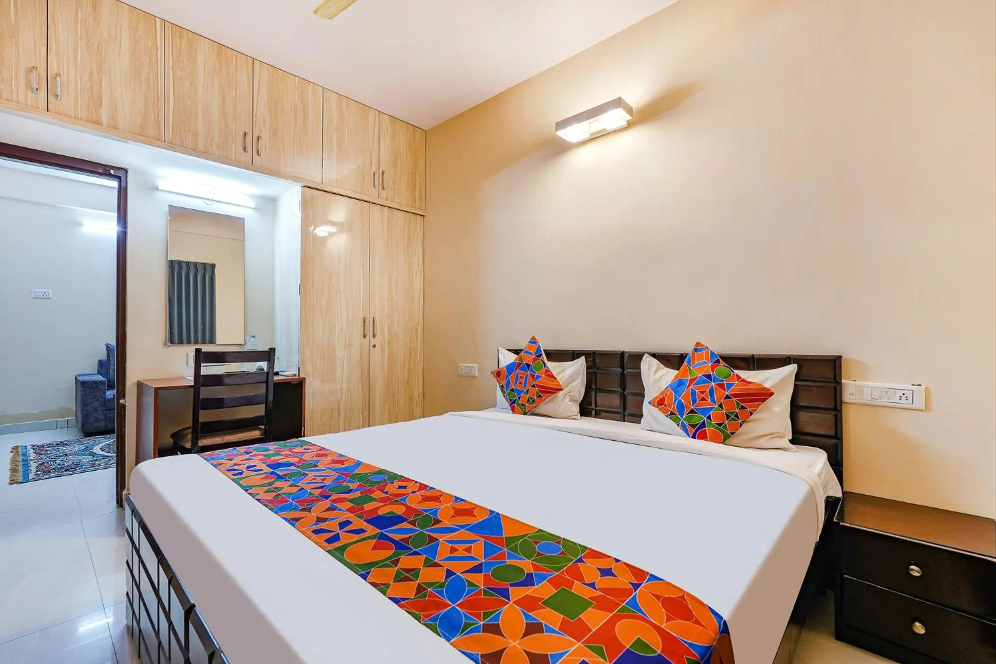 Bed in FabHotel Crystal Suites - Near Marathahalli Junction