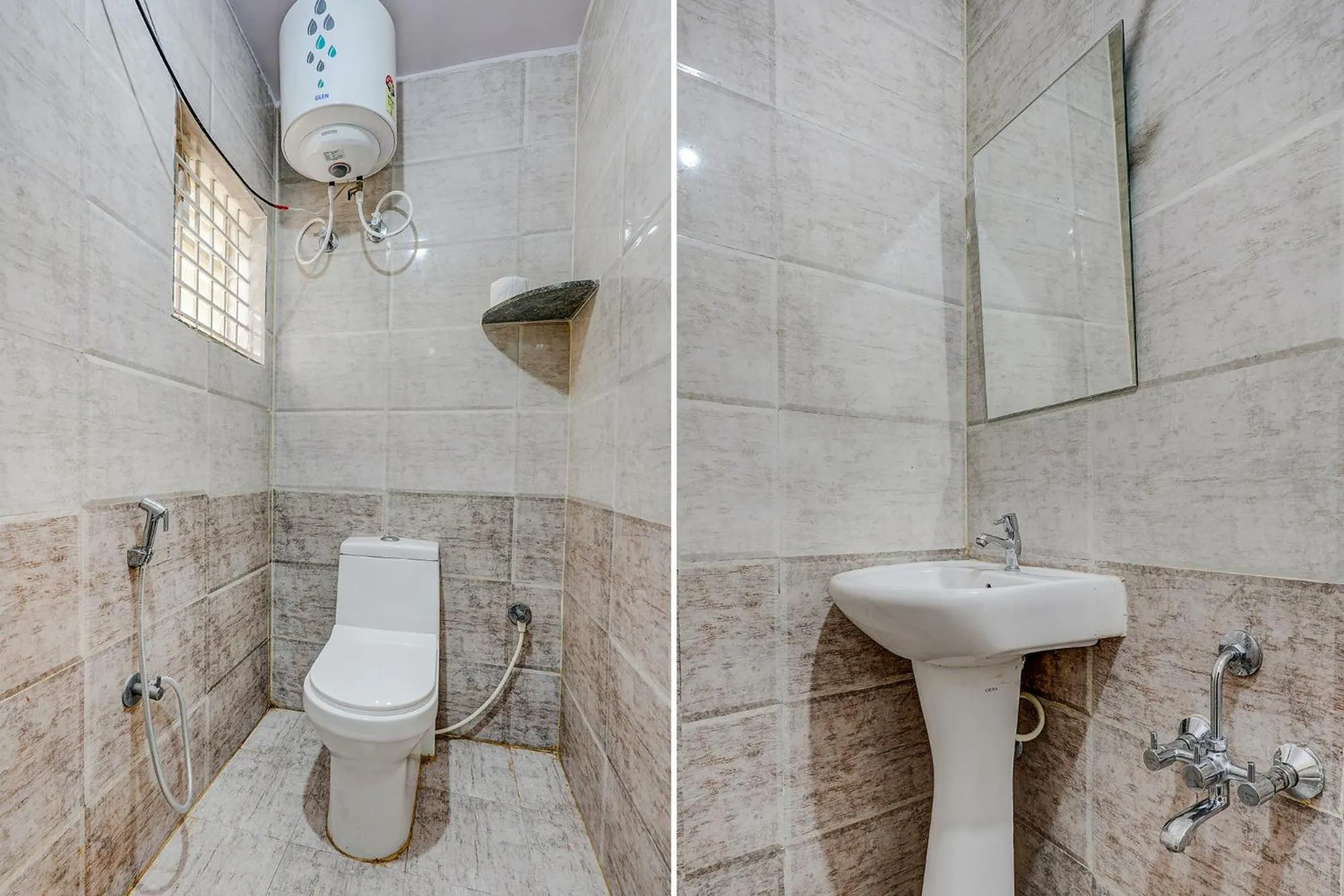 Bathroom in FabHotel Crystal Suites - Near Marathahalli Junction
