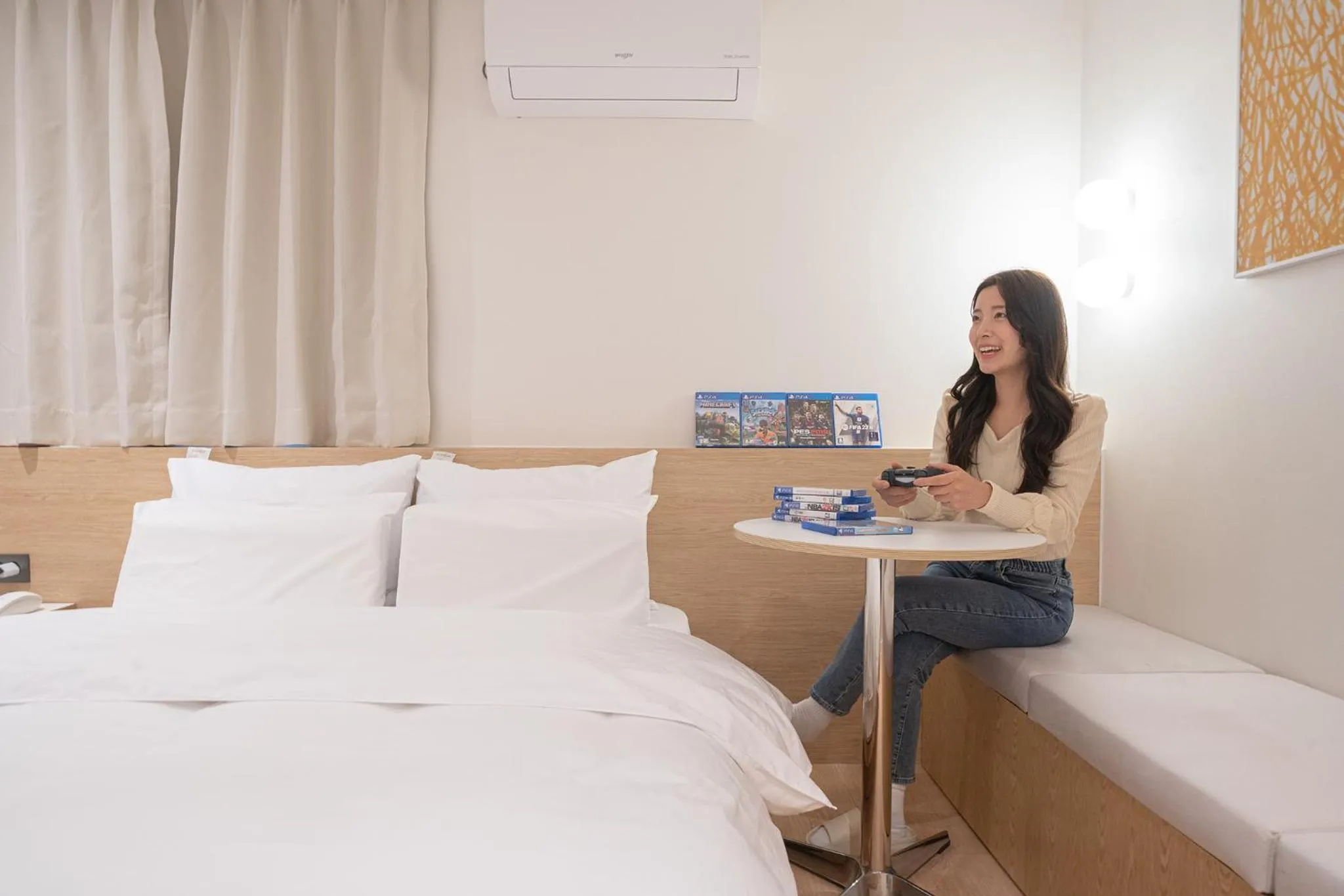 Decorative detail, Bed in Anook Hotel Cheongju Uam 2nd