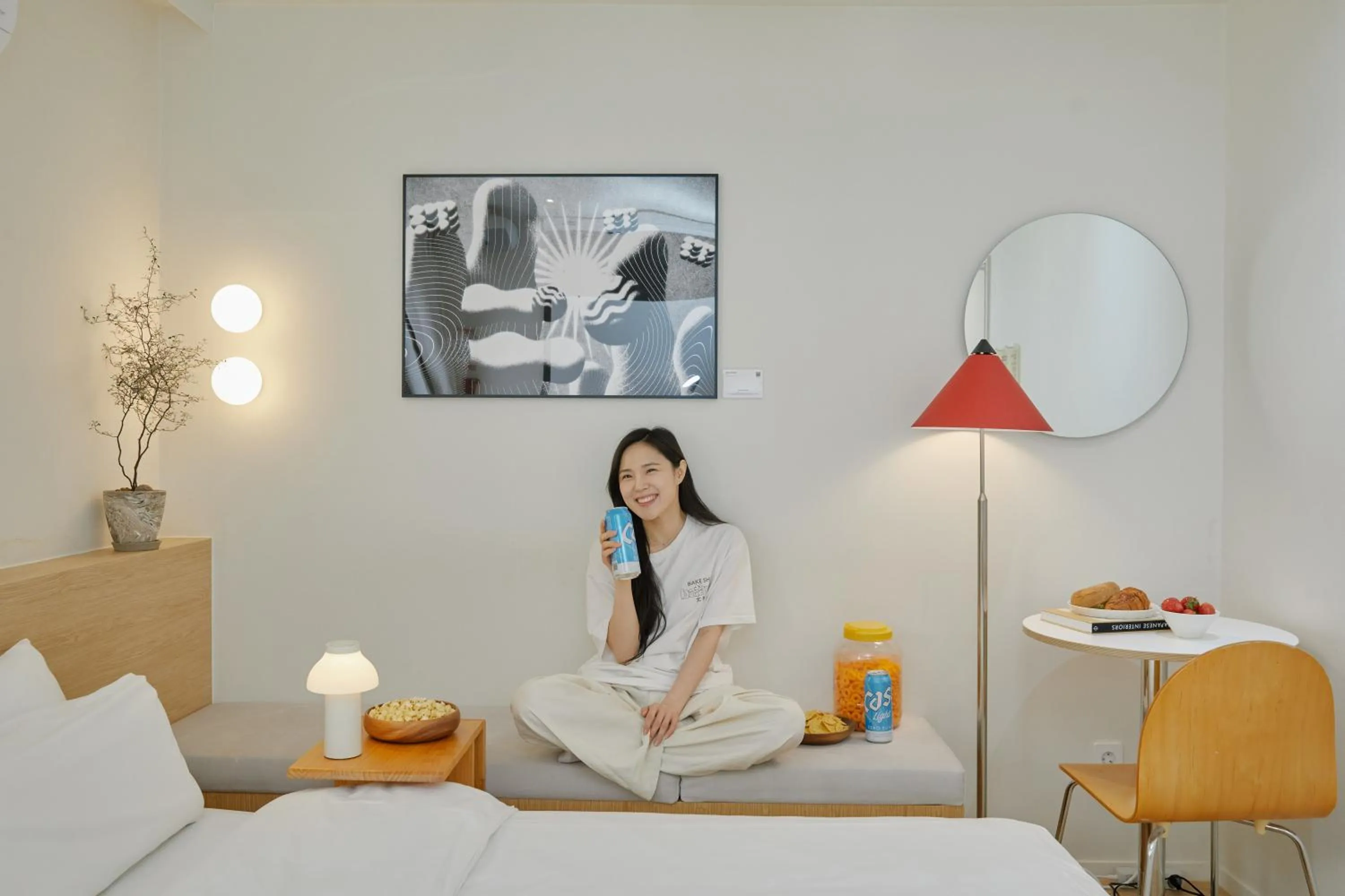 People, Bed in Anook Hotel Cheongju Uam 2nd