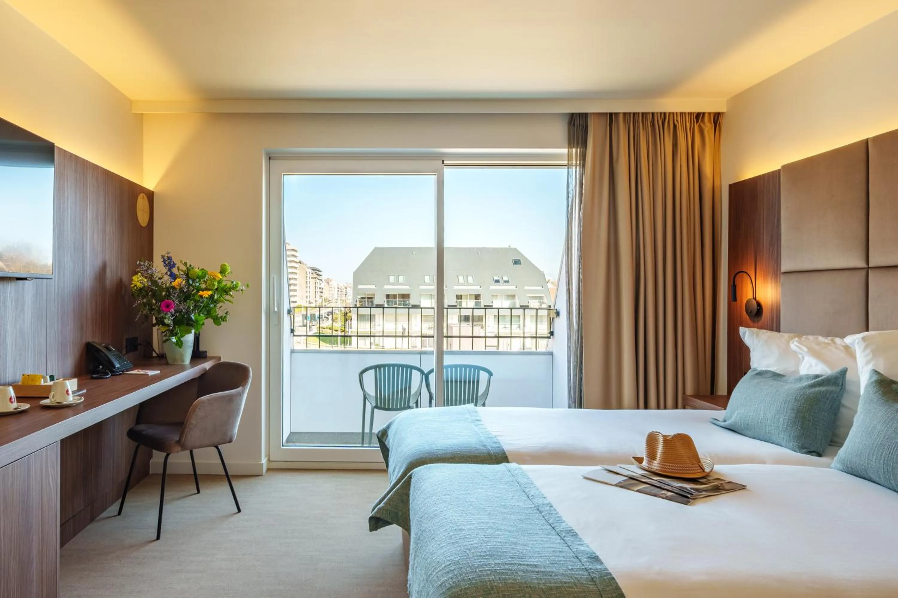 Bedroom, Bed in Dune Hotel Nieuwpoort