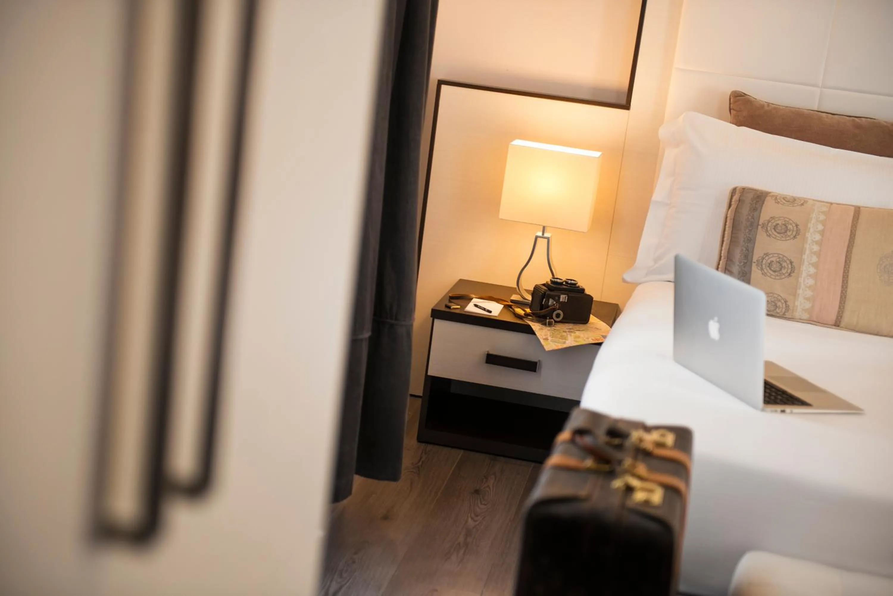 Decorative detail, Bed in Arenula Suites