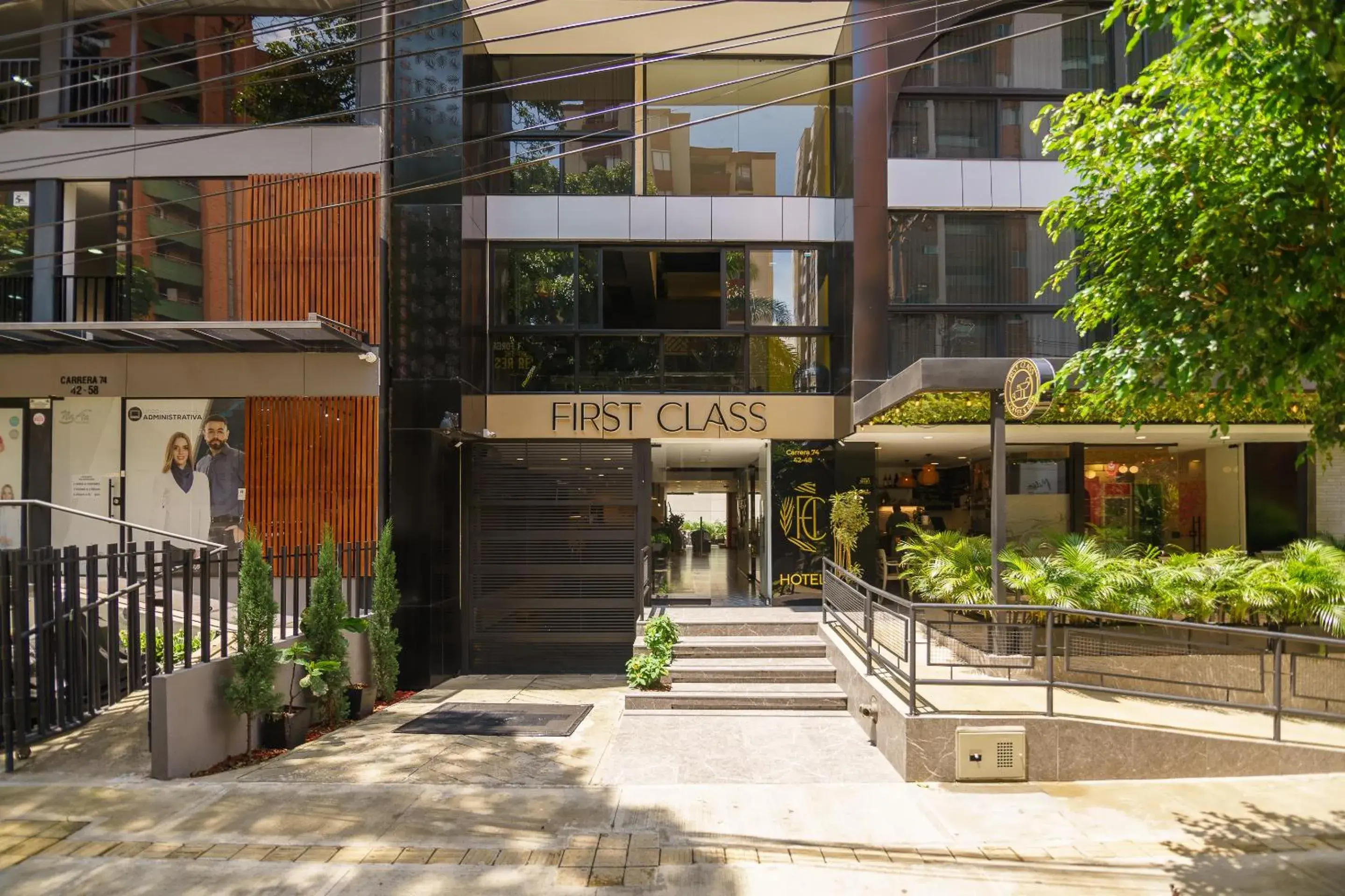 Facade/entrance in First Class Hotel Facade/entrance in First Class Hotel