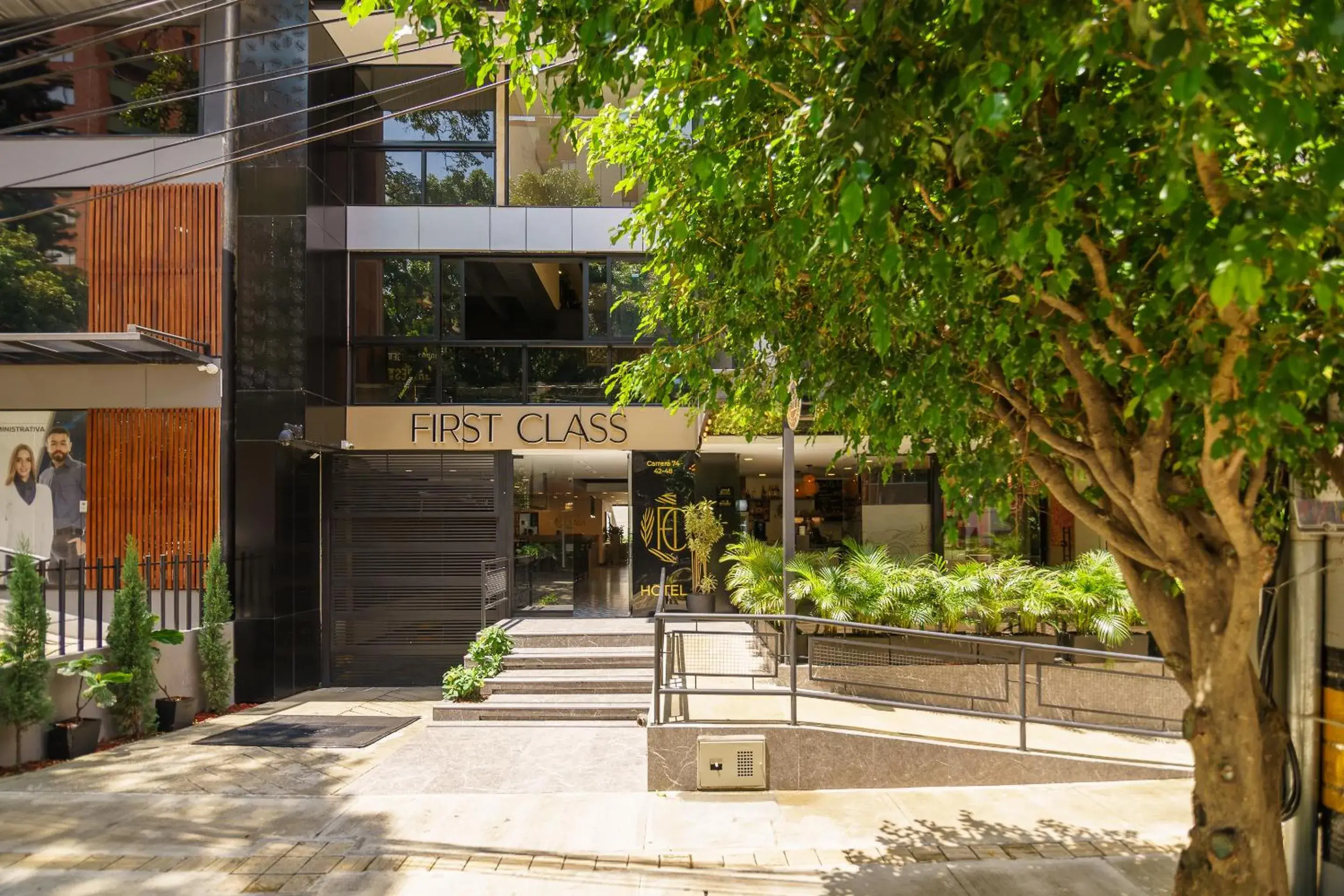 Facade/entrance in First Class Hotel Facade/entrance in First Class Hotel