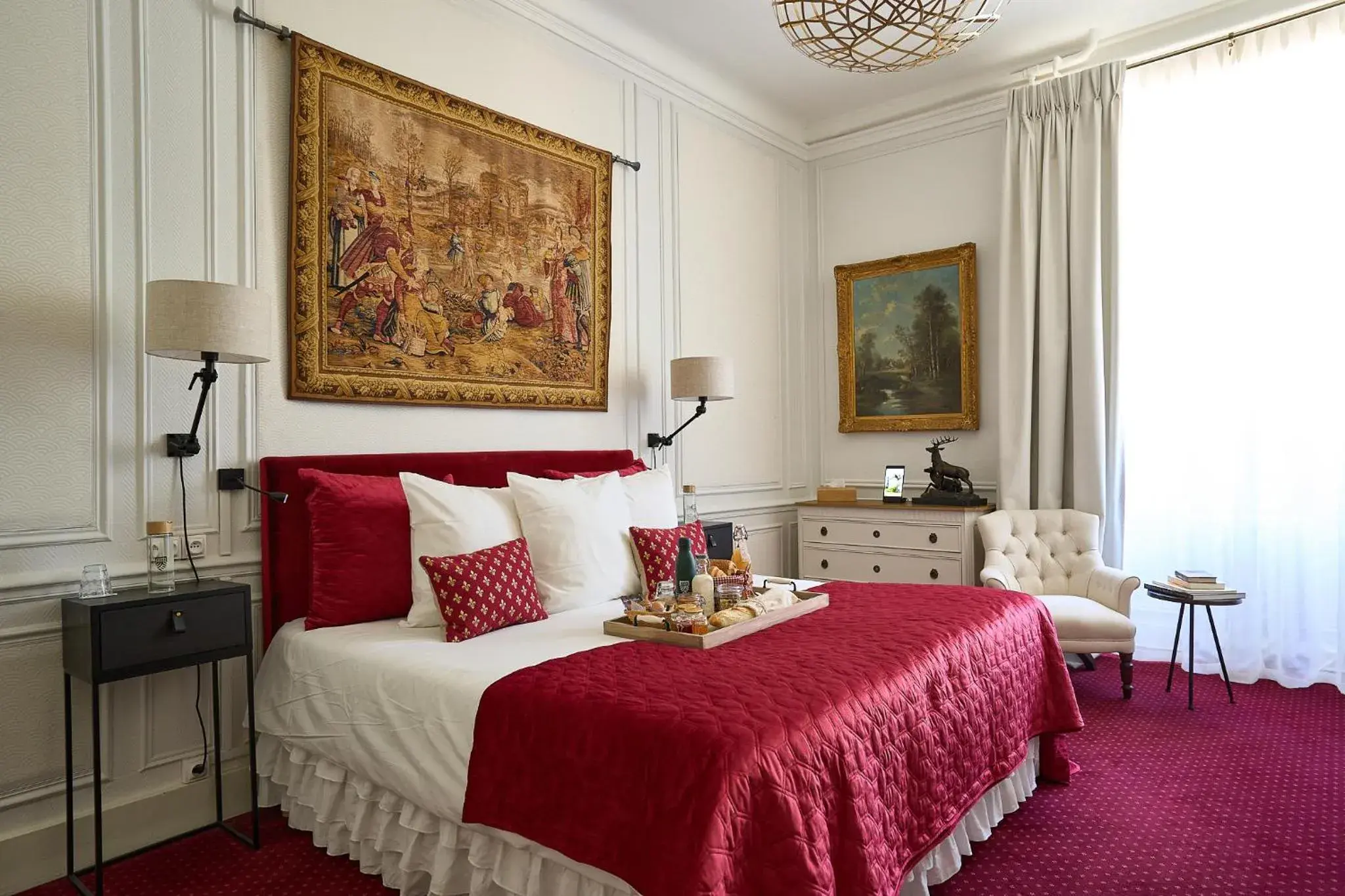 Bedroom, Bed in Domaine de la Commanderie de Ballan Bedroom, Bed in Domaine de la Commanderie de Ballan