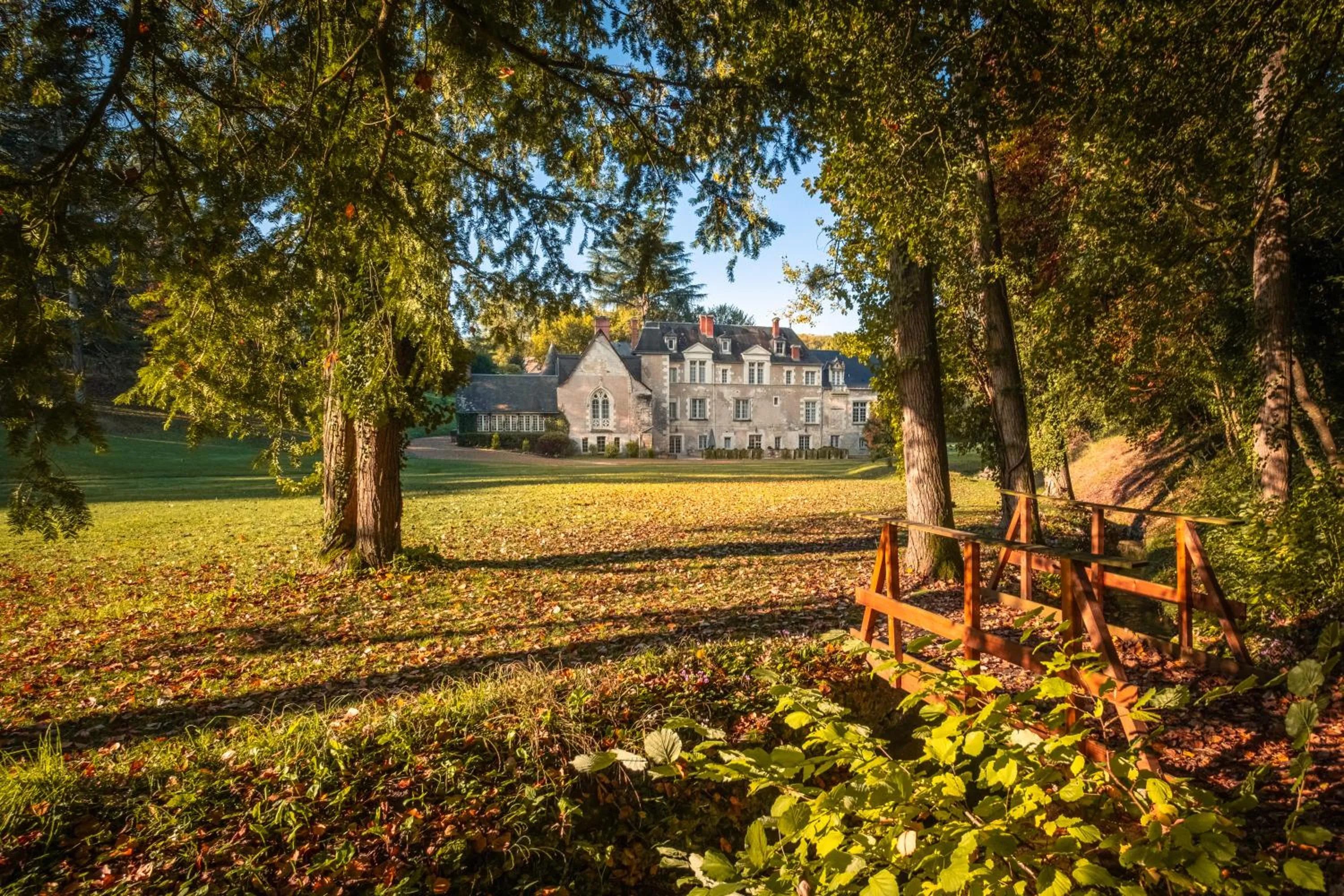 Garden view in Domaine de la Commanderie de Ballan