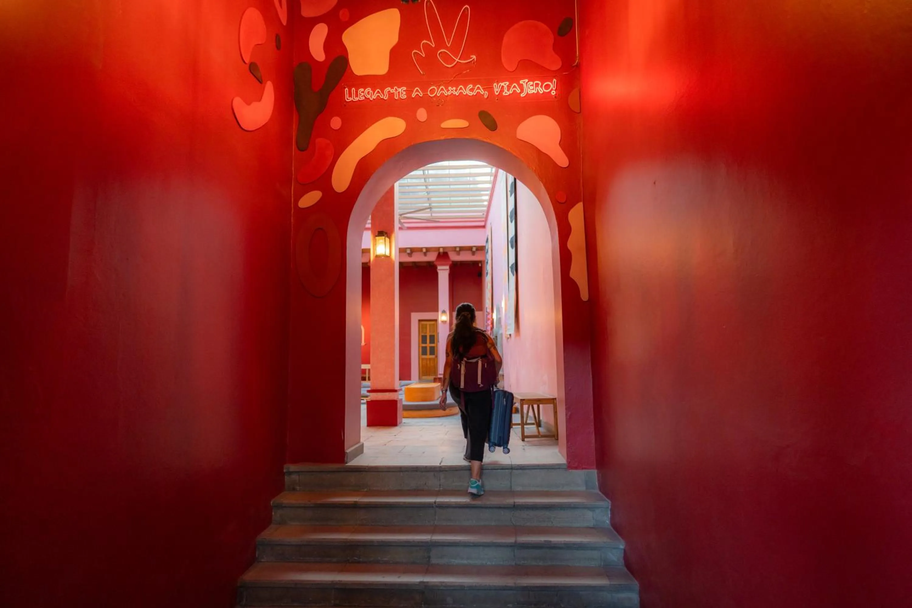 Facade/entrance in Viajero Oaxaca Hostel