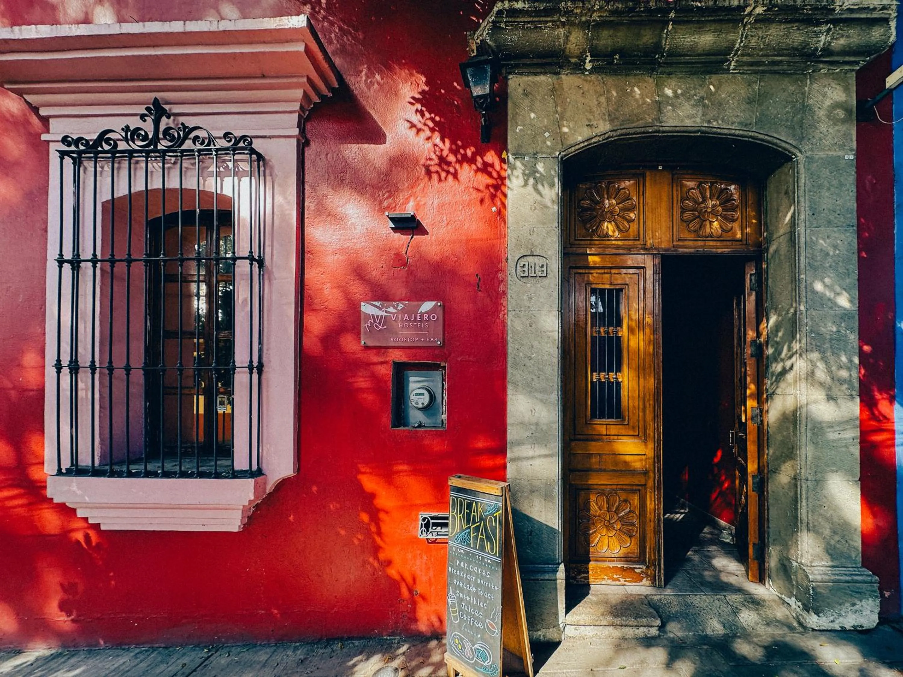 Property building in Viajero Oaxaca Hostel