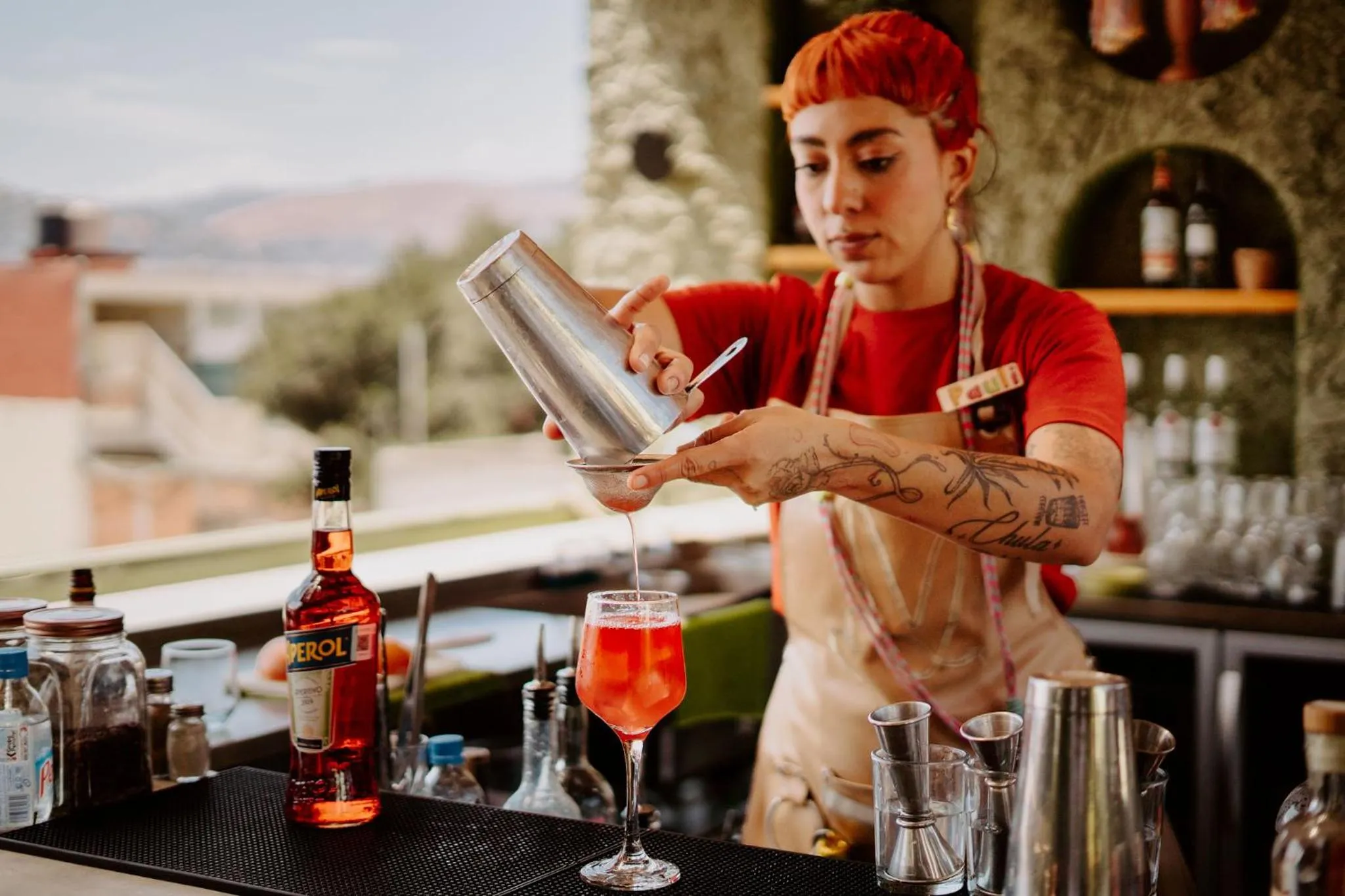 Balcony/Terrace in Viajero Oaxaca Hostel