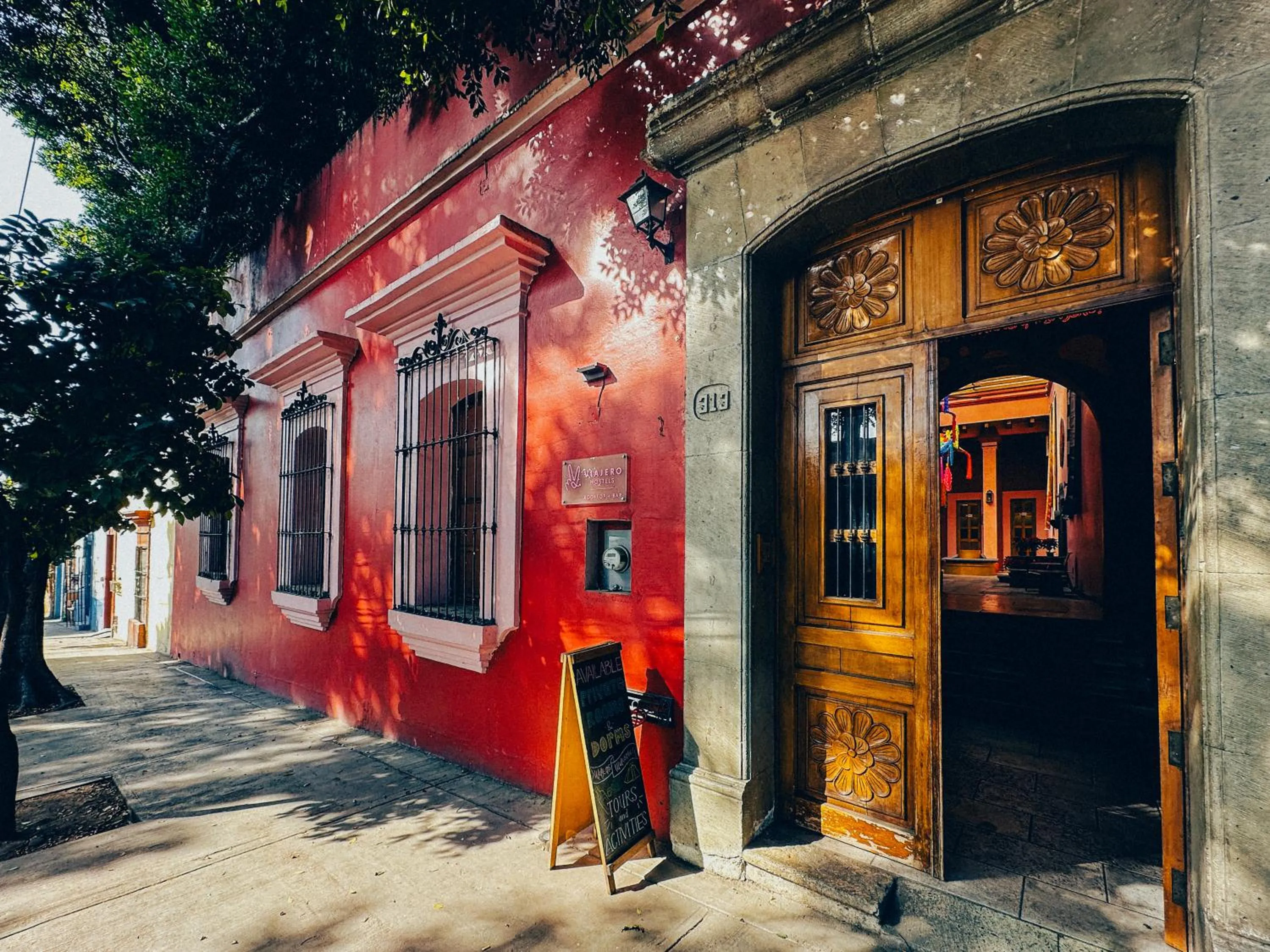 Property building in Viajero Oaxaca Hostel