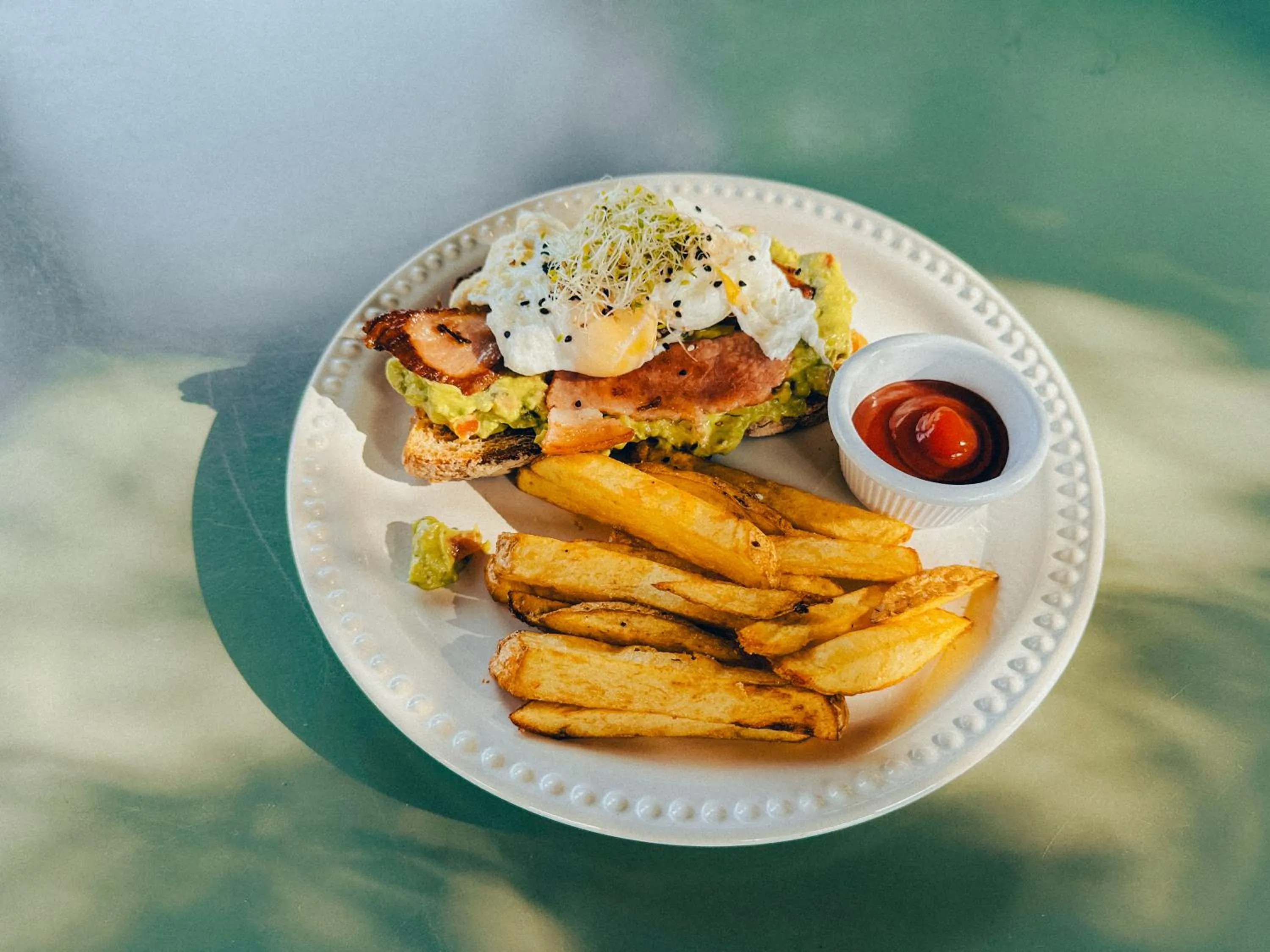 Food in Viajero Oaxaca Hostel