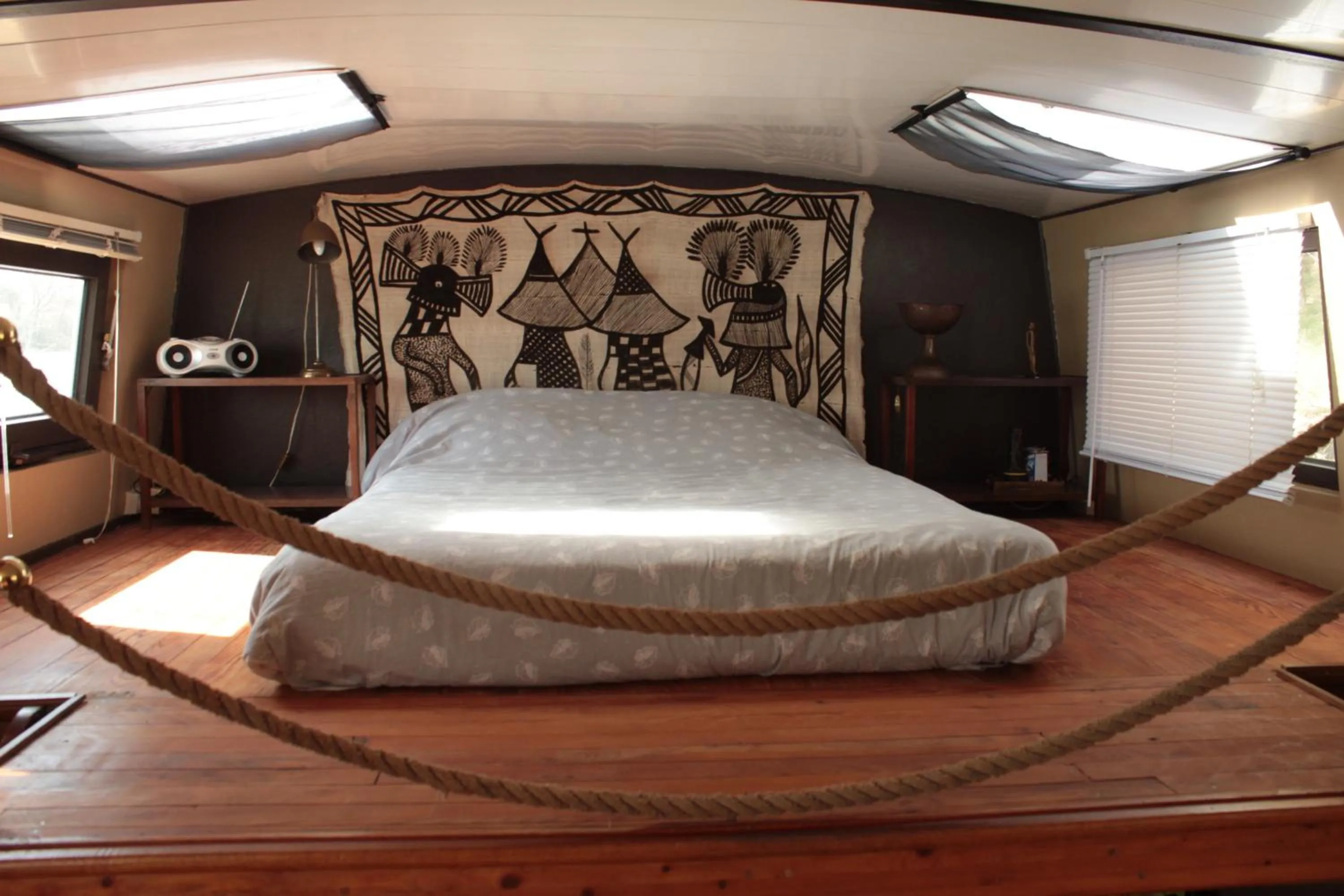 Bed in Péniche Espoir