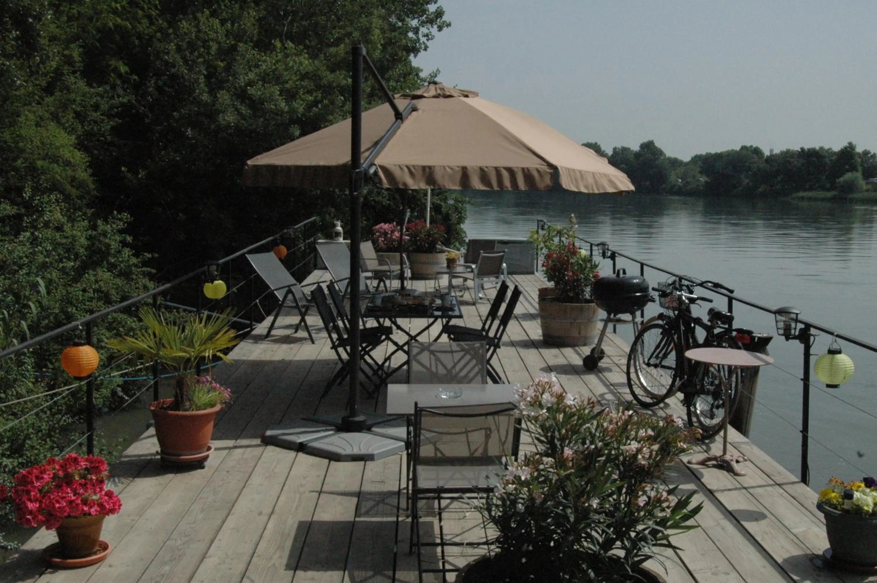 Balcony/Terrace in Péniche Espoir