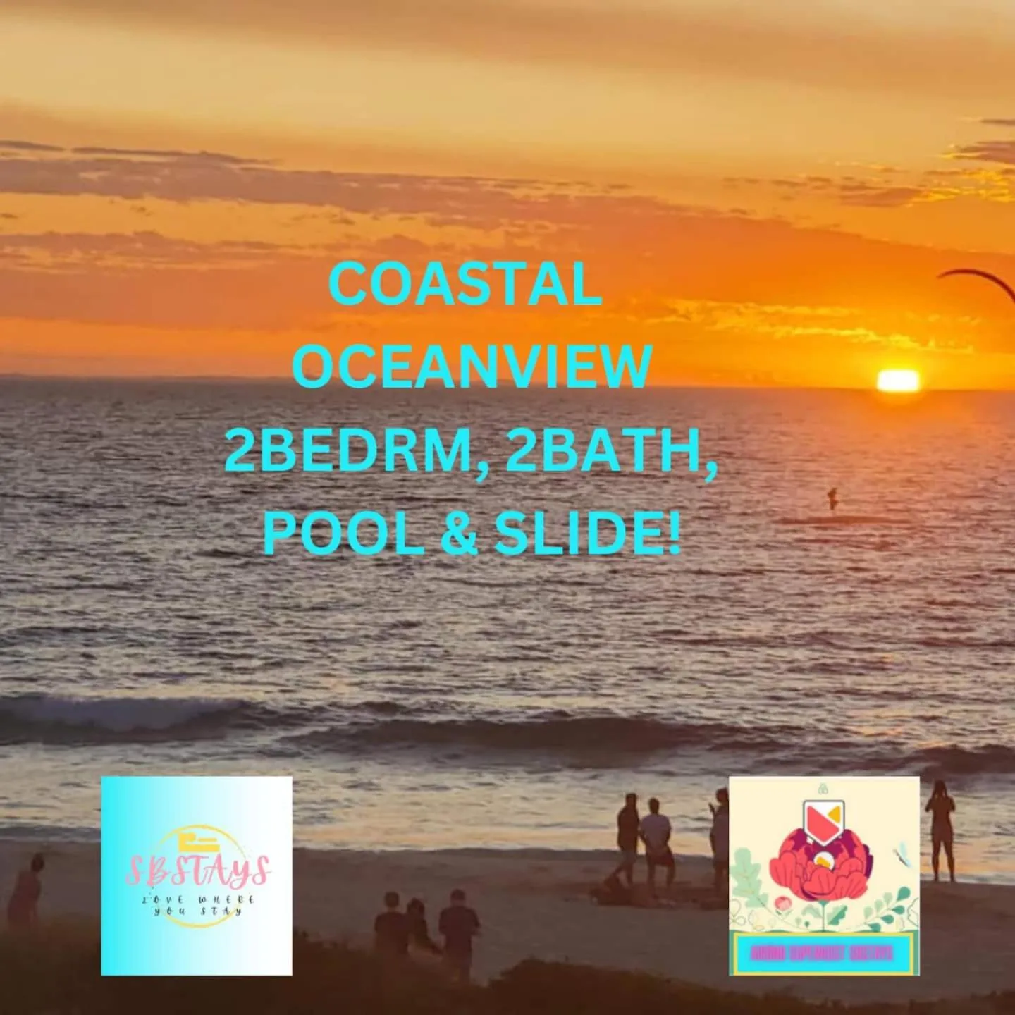 Coastal Oceanview 2Bedrm 2Bath Pool & Slide!