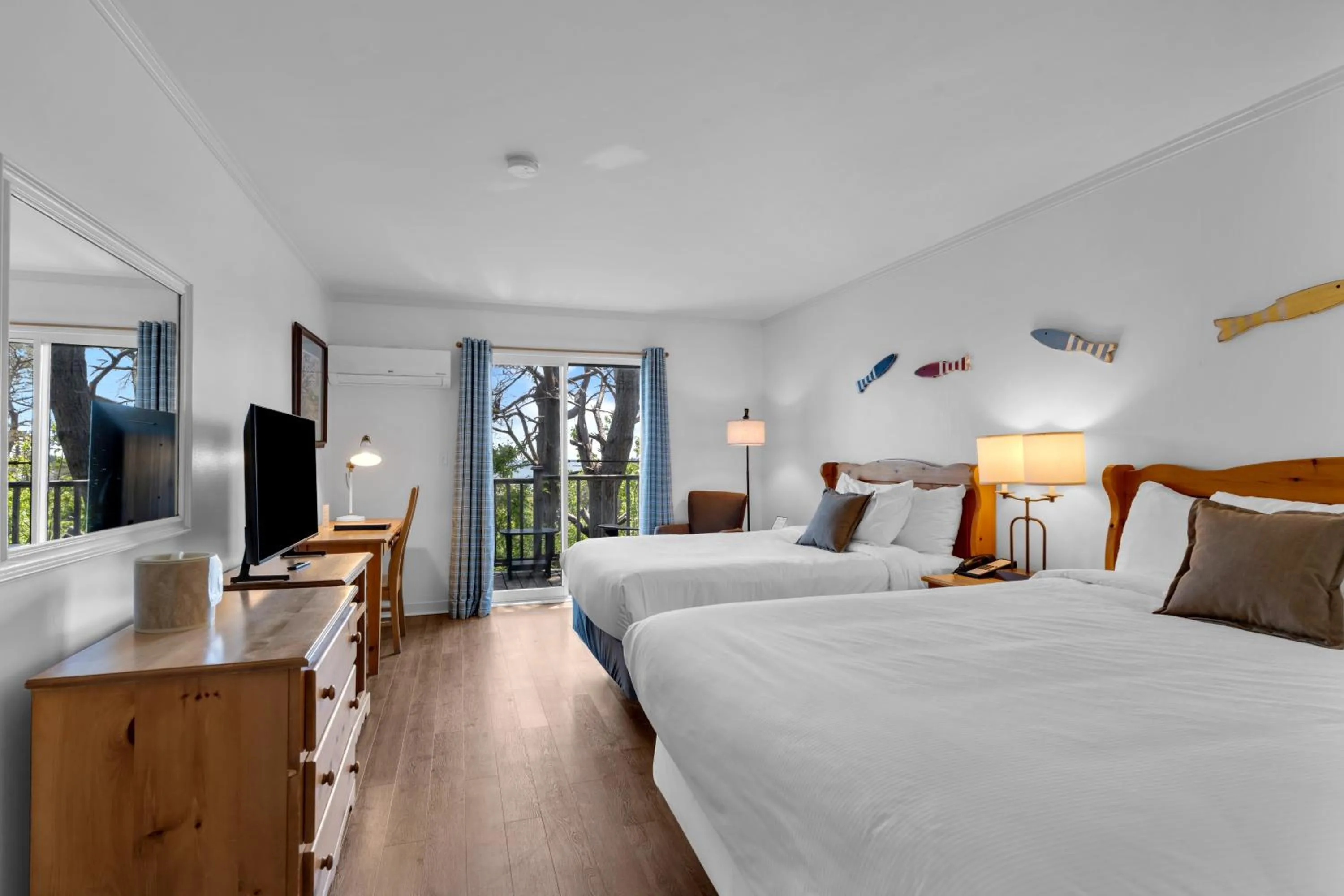 Bed in White Point Beach Resort