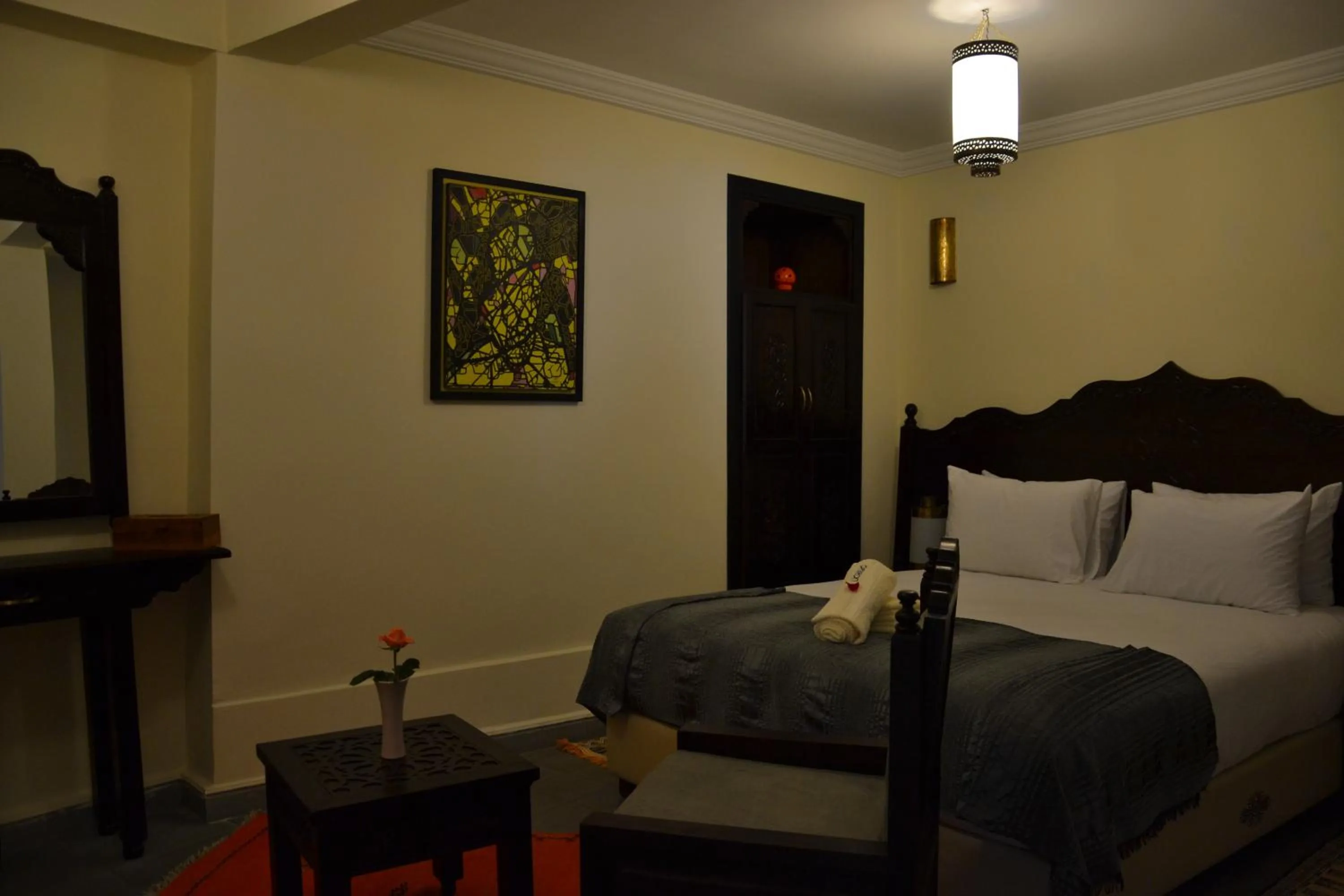 Bed in Hotel Riad Ben Atar