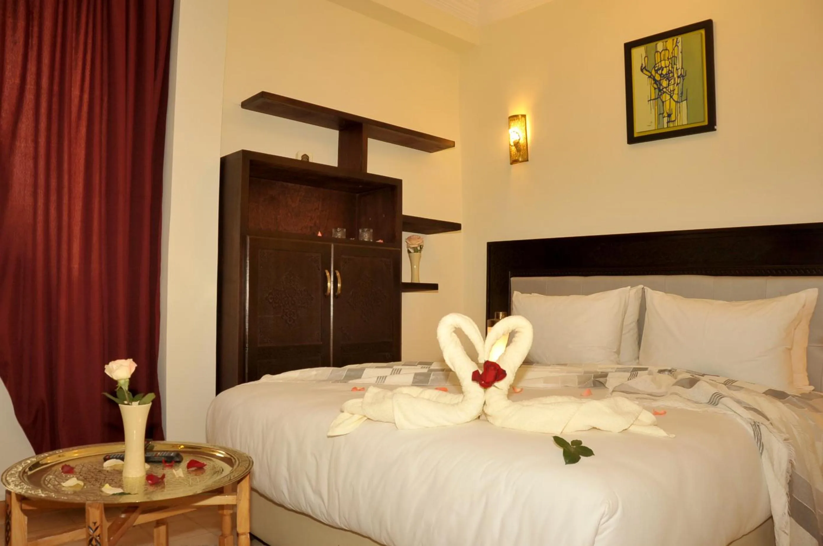 Bed in Hotel Riad Ben Atar