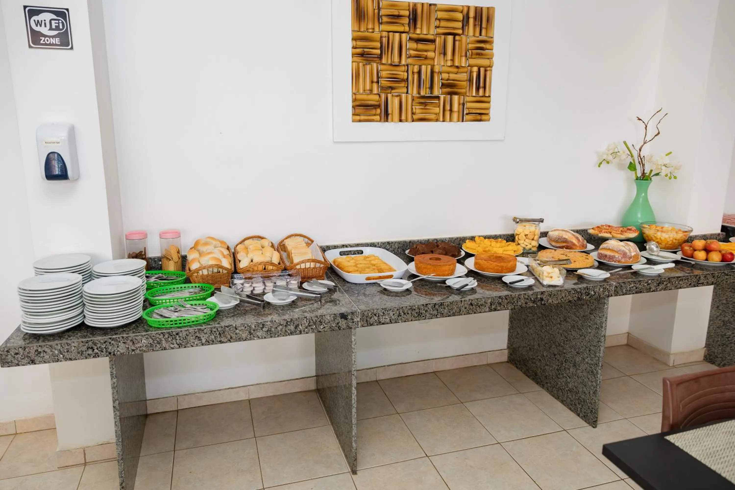 Buffet breakfast in Moriah Maceió Beach Hotel