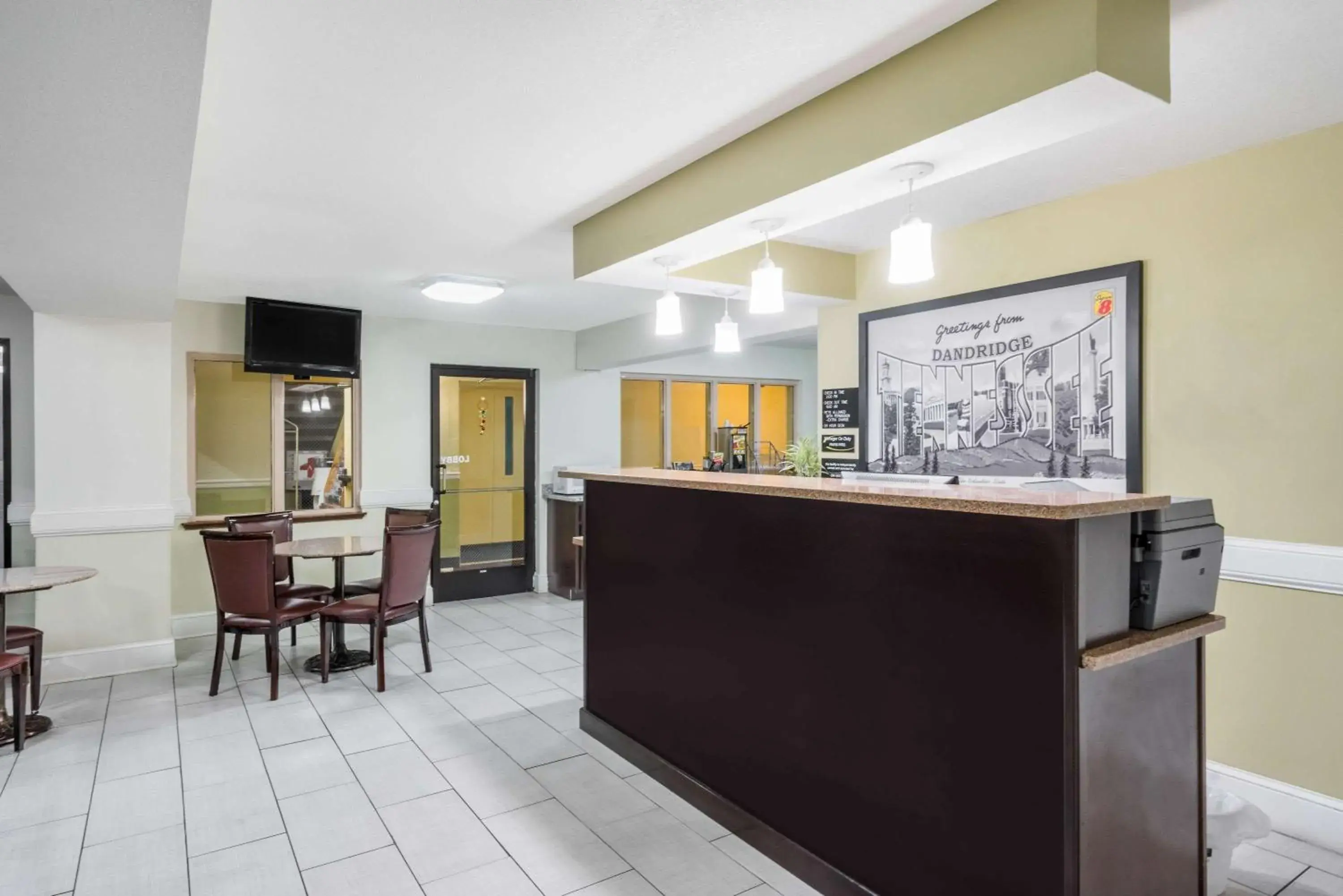 Lobby or reception in Super 8 by Wyndham Dandridge Lobby or reception in Super 8 by Wyndham Dandridge